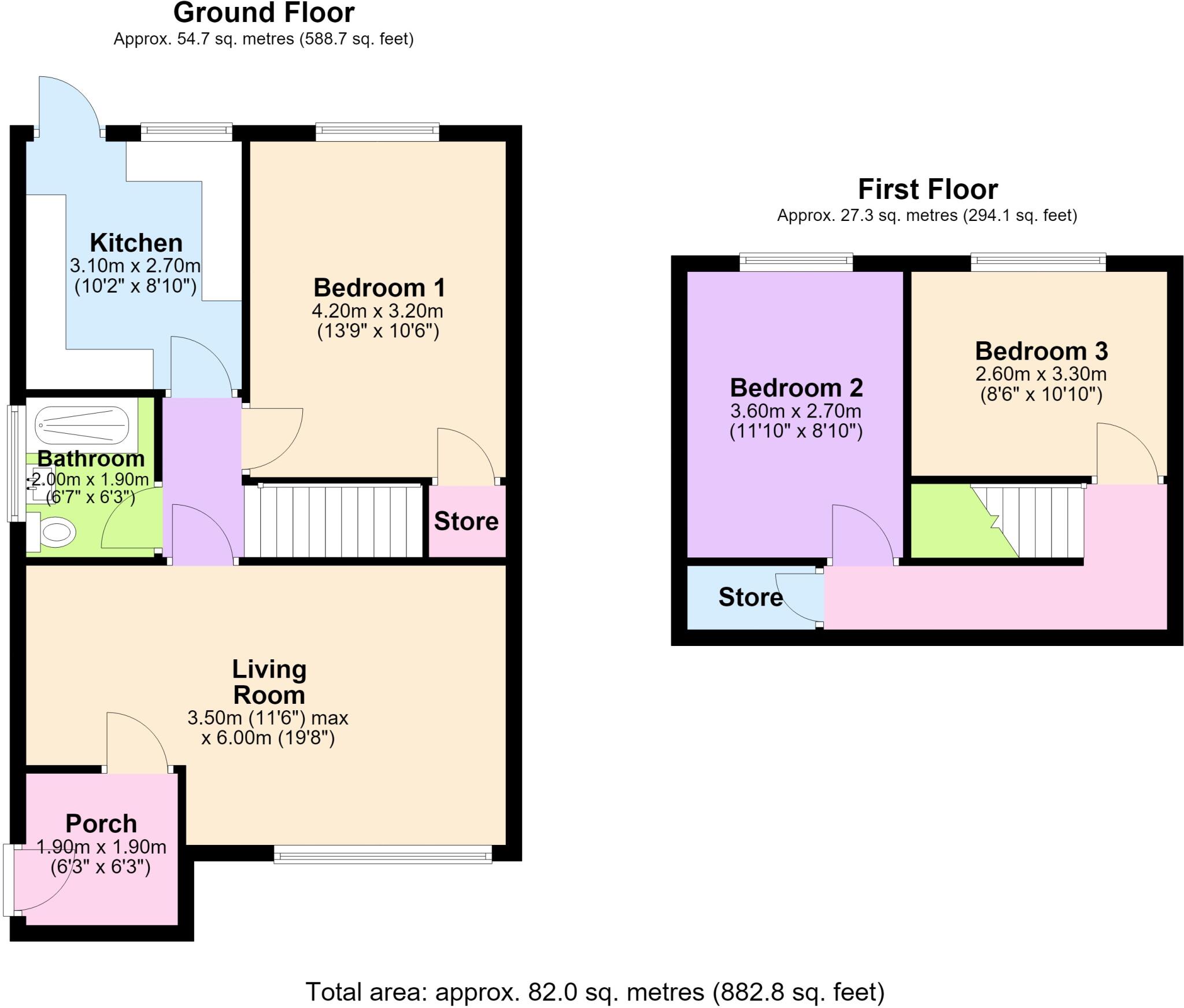 Great Gill, Walmer Bridge, Little Hoole, Preston, PR4 floorplan