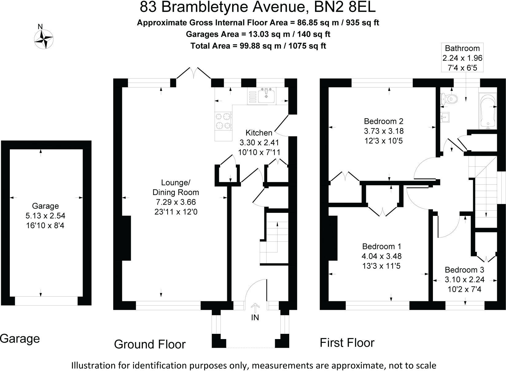 Brambletyne Avenue, Saltdean Brighton, East Sussex, BN2 floorplan