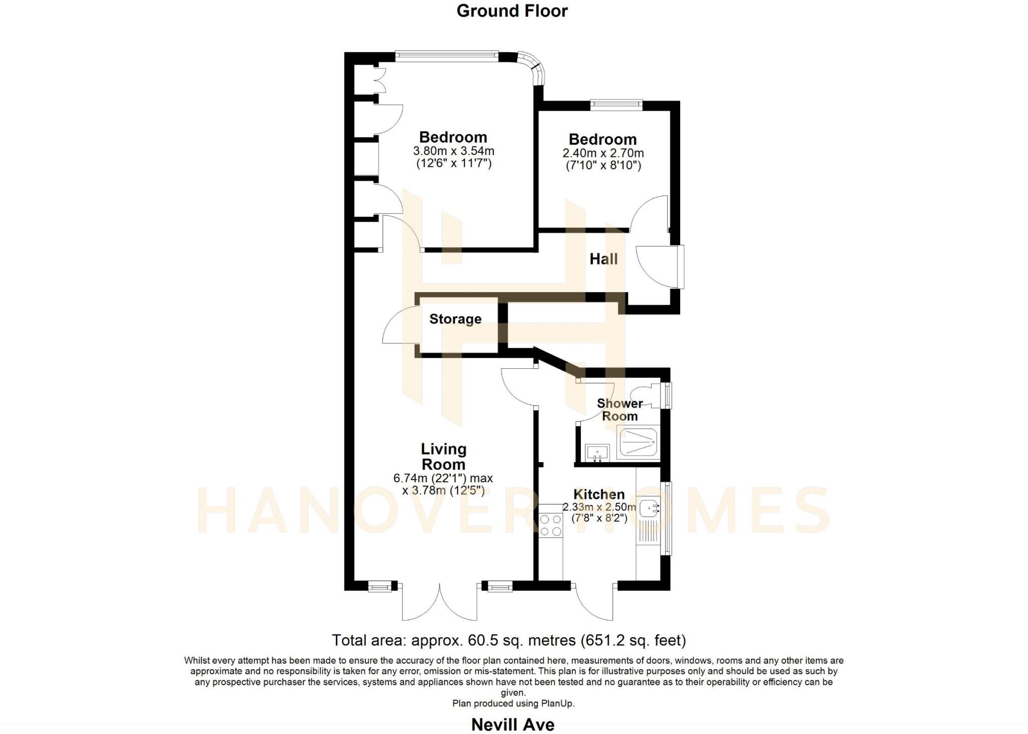 Nevill Avenue, Hove floorplan