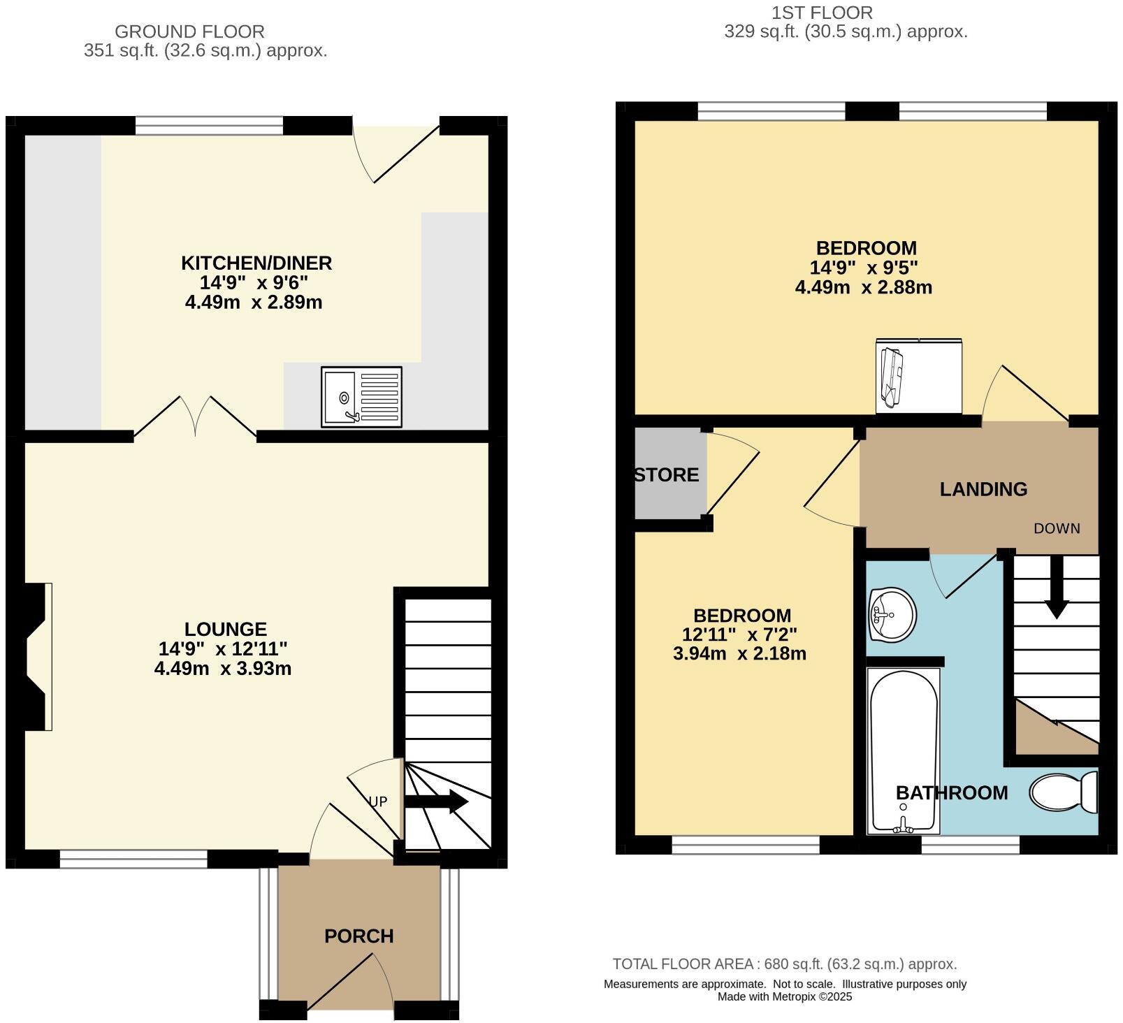3 Arncliffe View, Glaisdale YO21 2PG floorplan