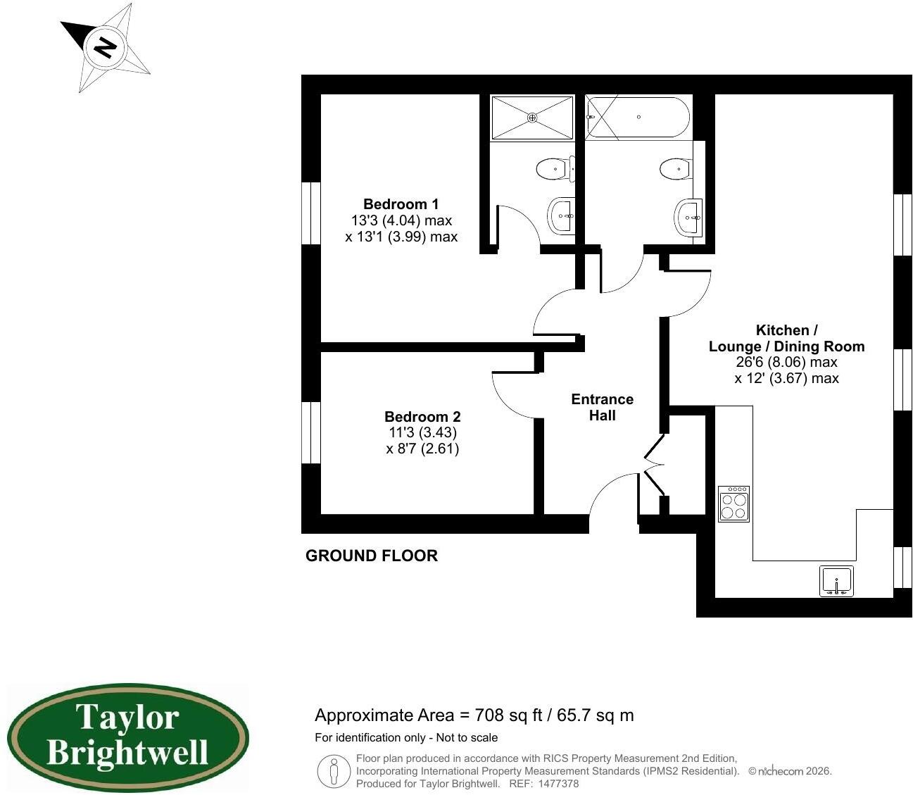 Willow House, New Cardington floorplan