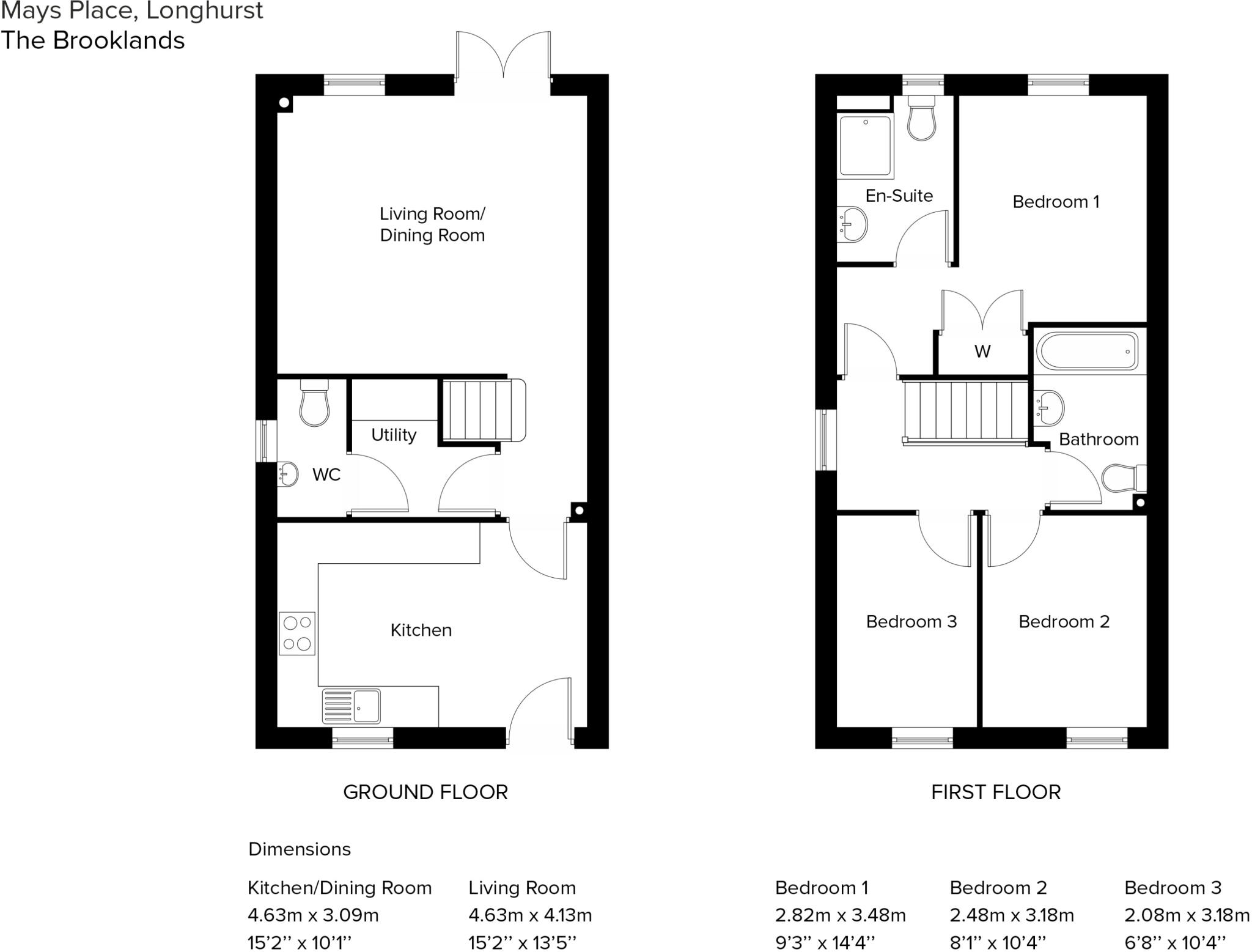 Emma Searson Walk, Mays Place, Bourne, PE10 floorplan