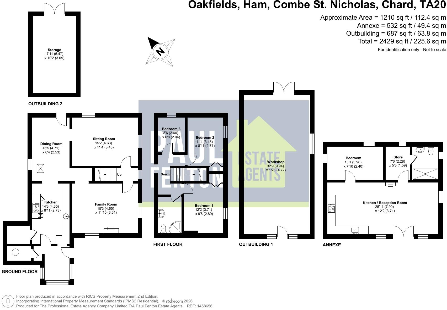 Ham, Combe St Nicholas, Somerset, TA20 floorplan