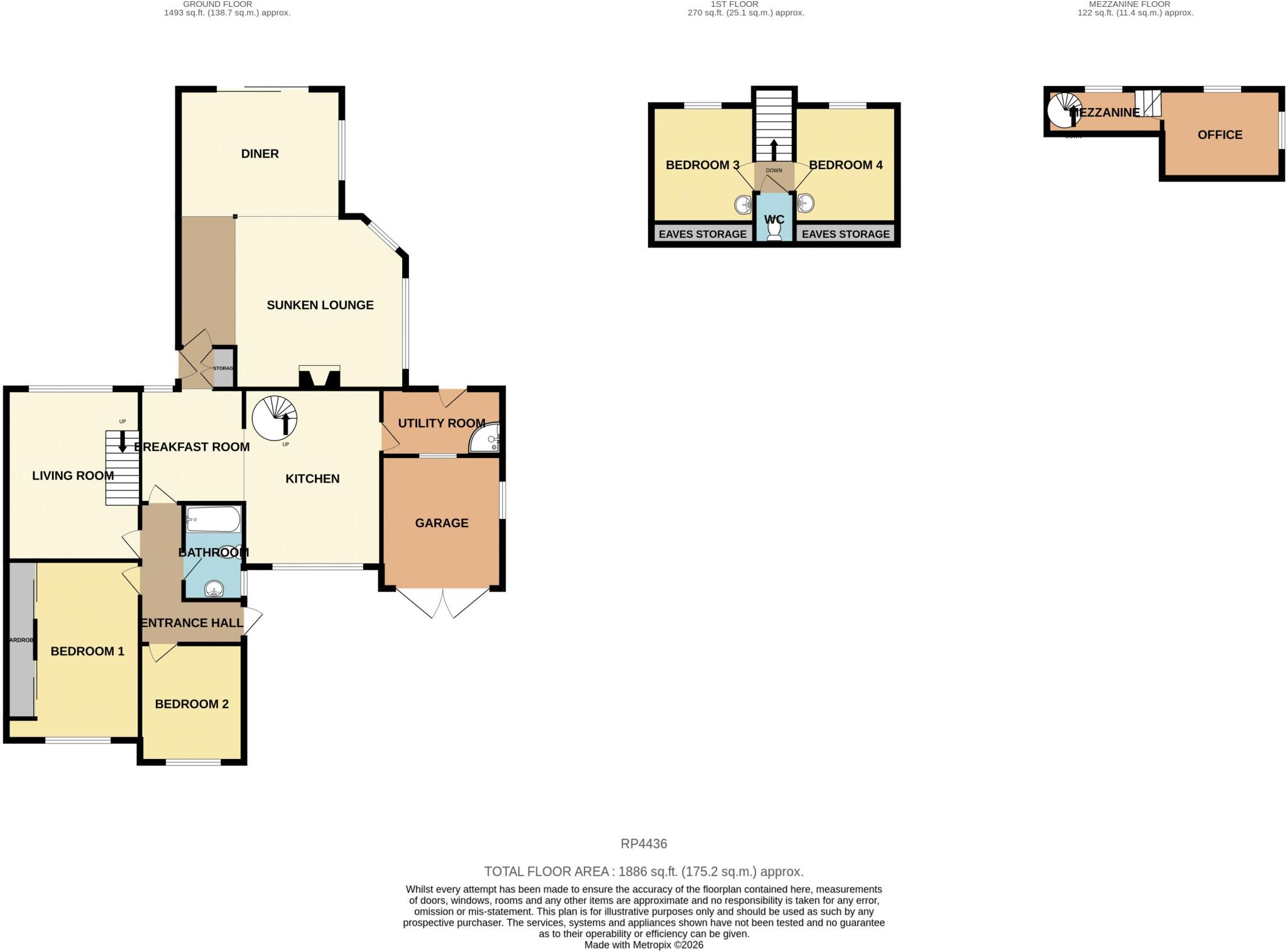 Pentre Isaf, Old Colwyn floorplan