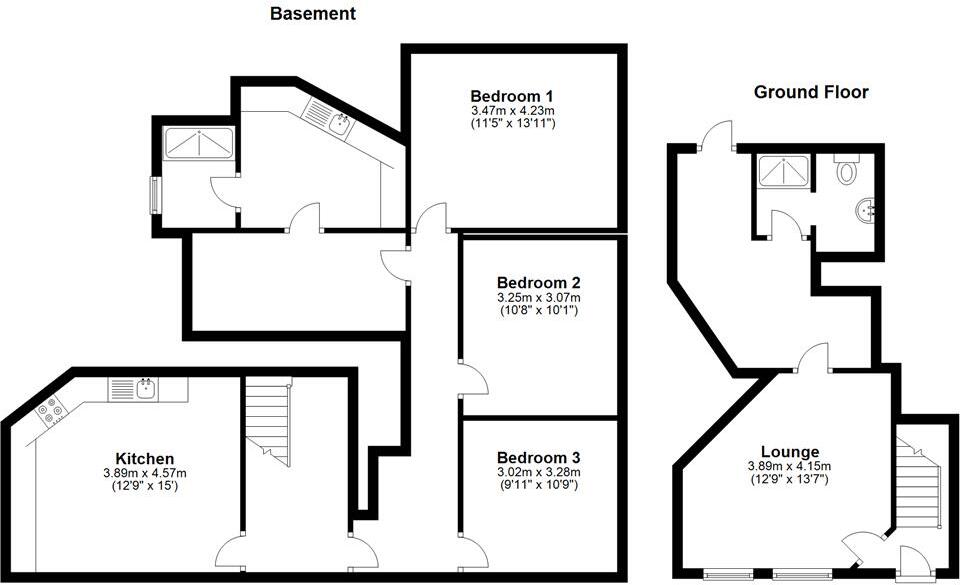 Church Street St. Pauls CT1 floorplan