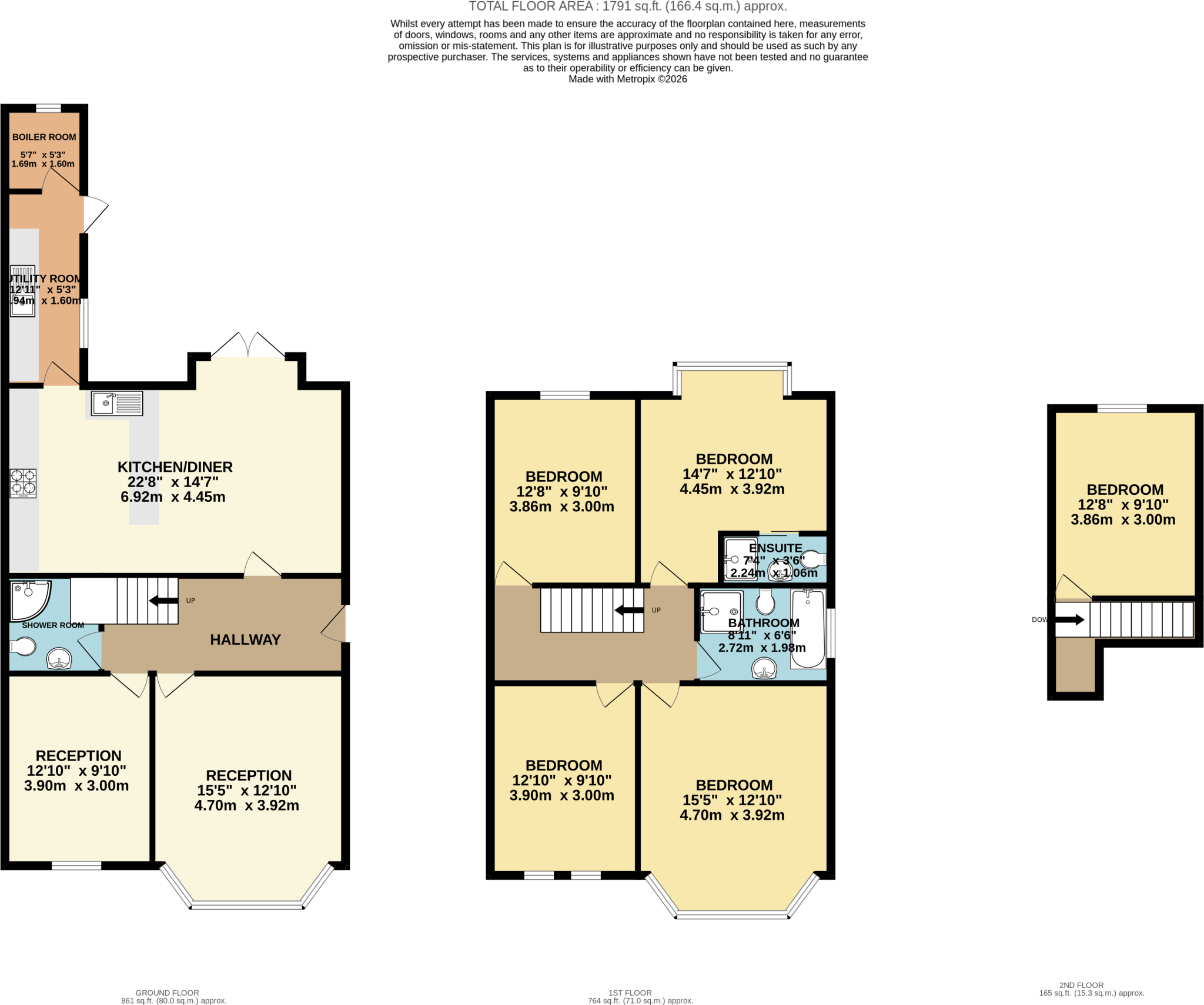 Linden Road, Westbury Park, Bristol, BS6 floorplan