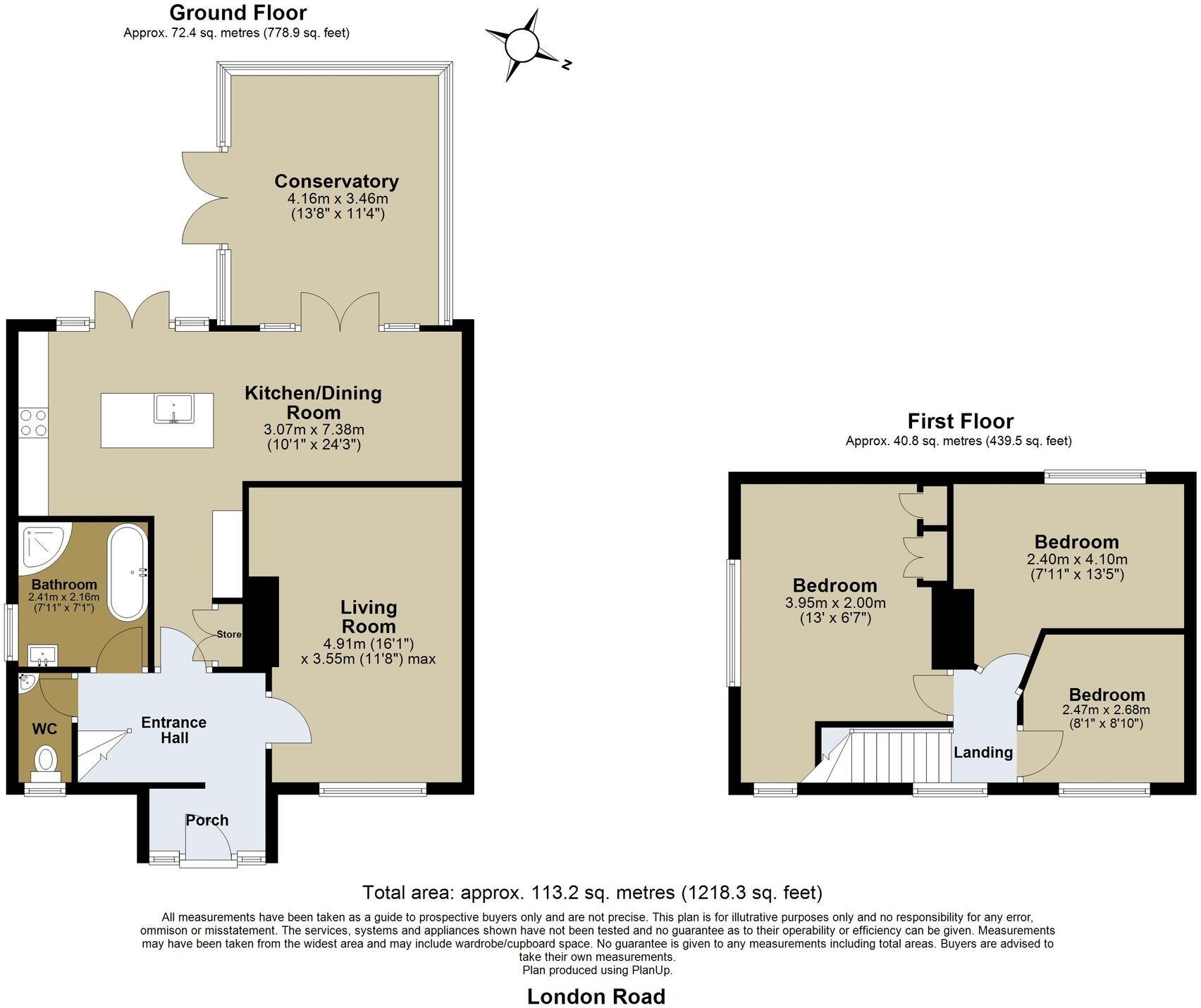 London Road, Crays Hill floorplan
