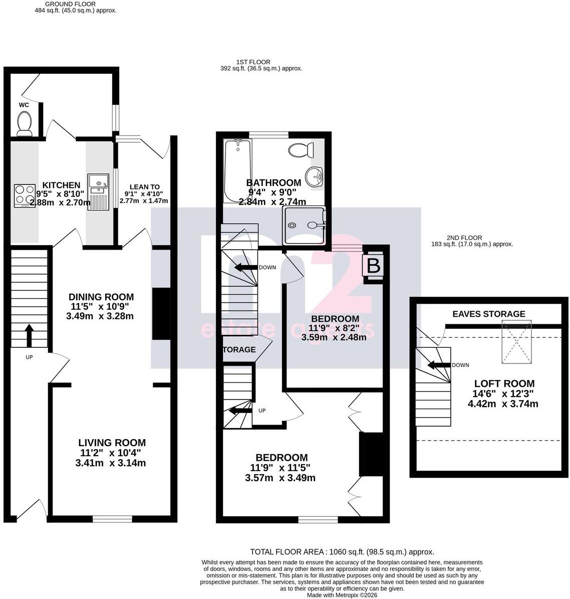 St Helens Road, Abergavenny, NP7 floorplan