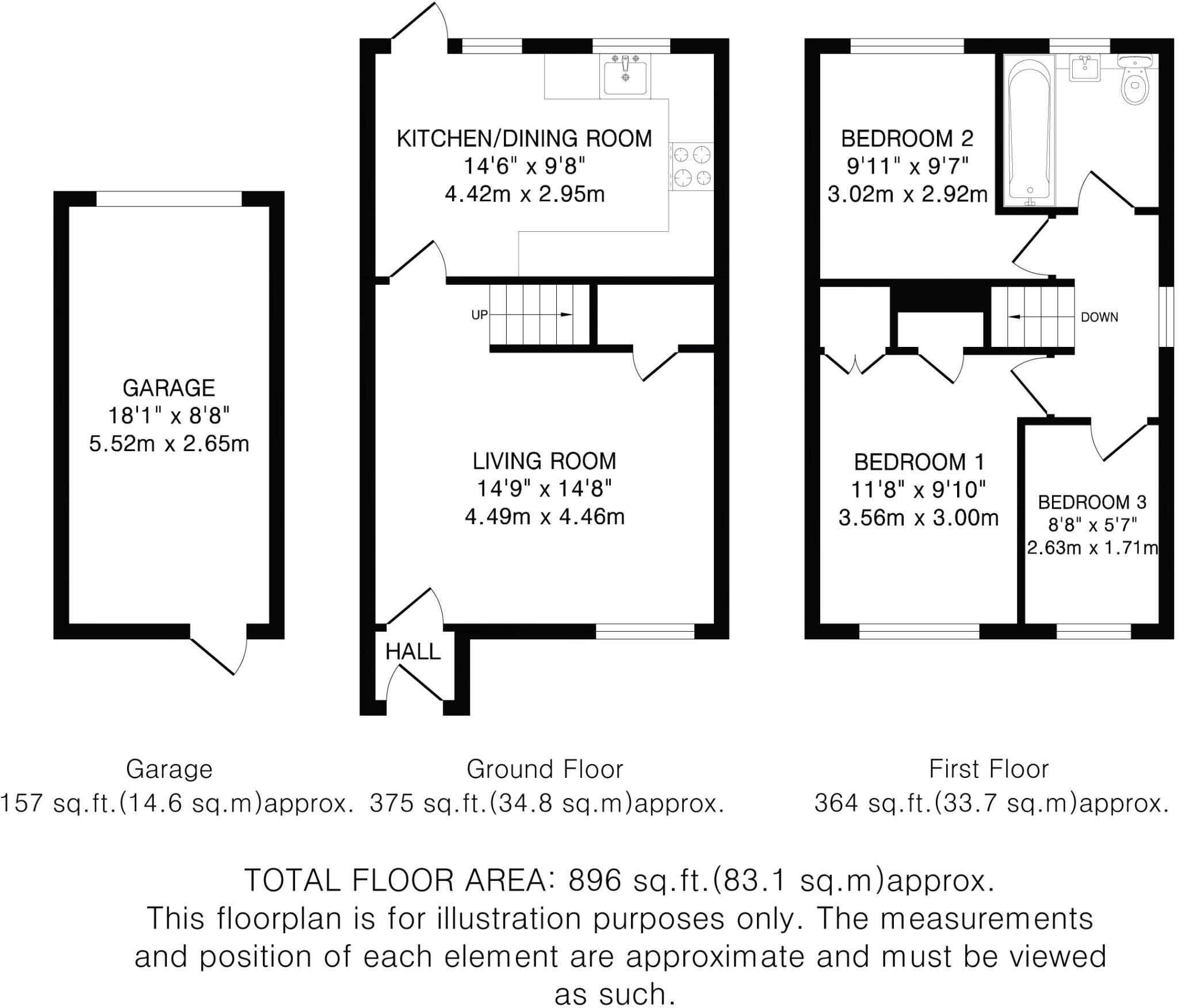 Copperfields, Welwyn Garden City, Hertfordshire, AL7 floorplan