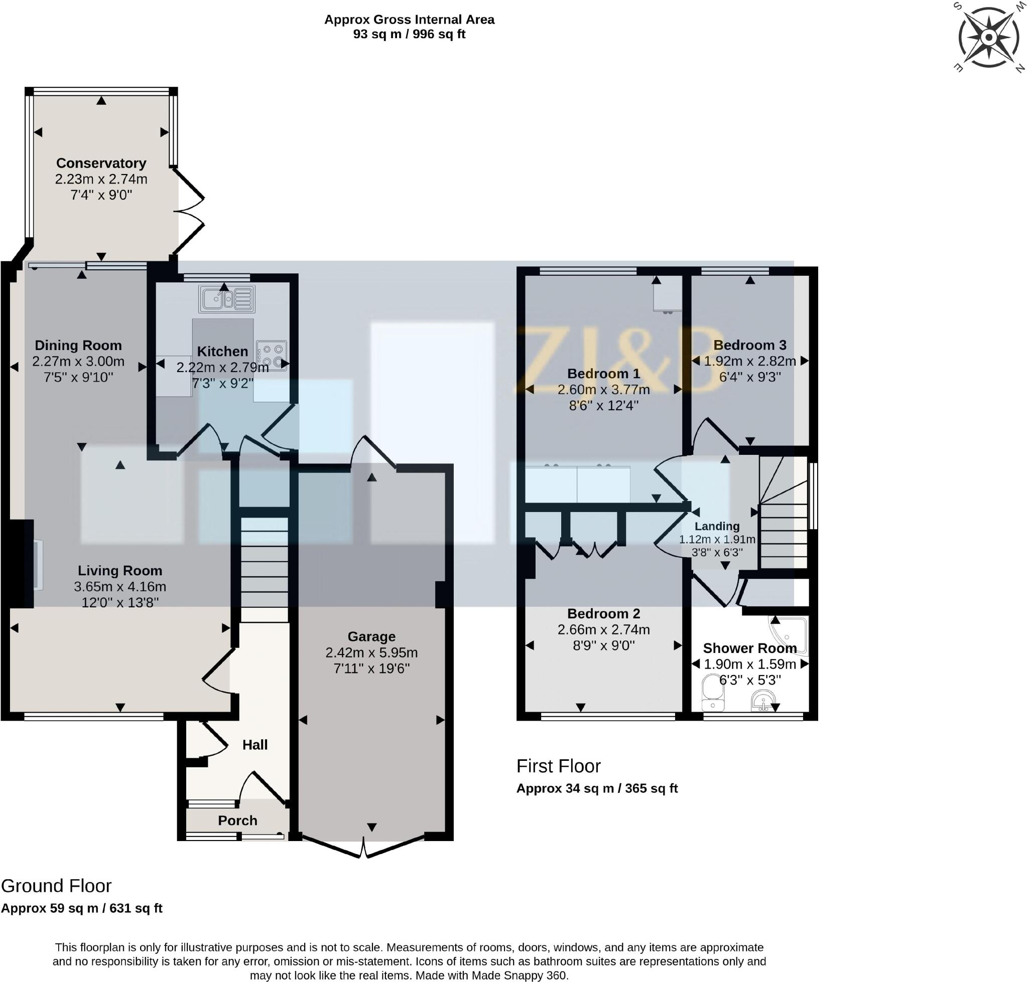 Leamore Crescent, Belle Vue Shrewsbury, SY3 0QD floorplan