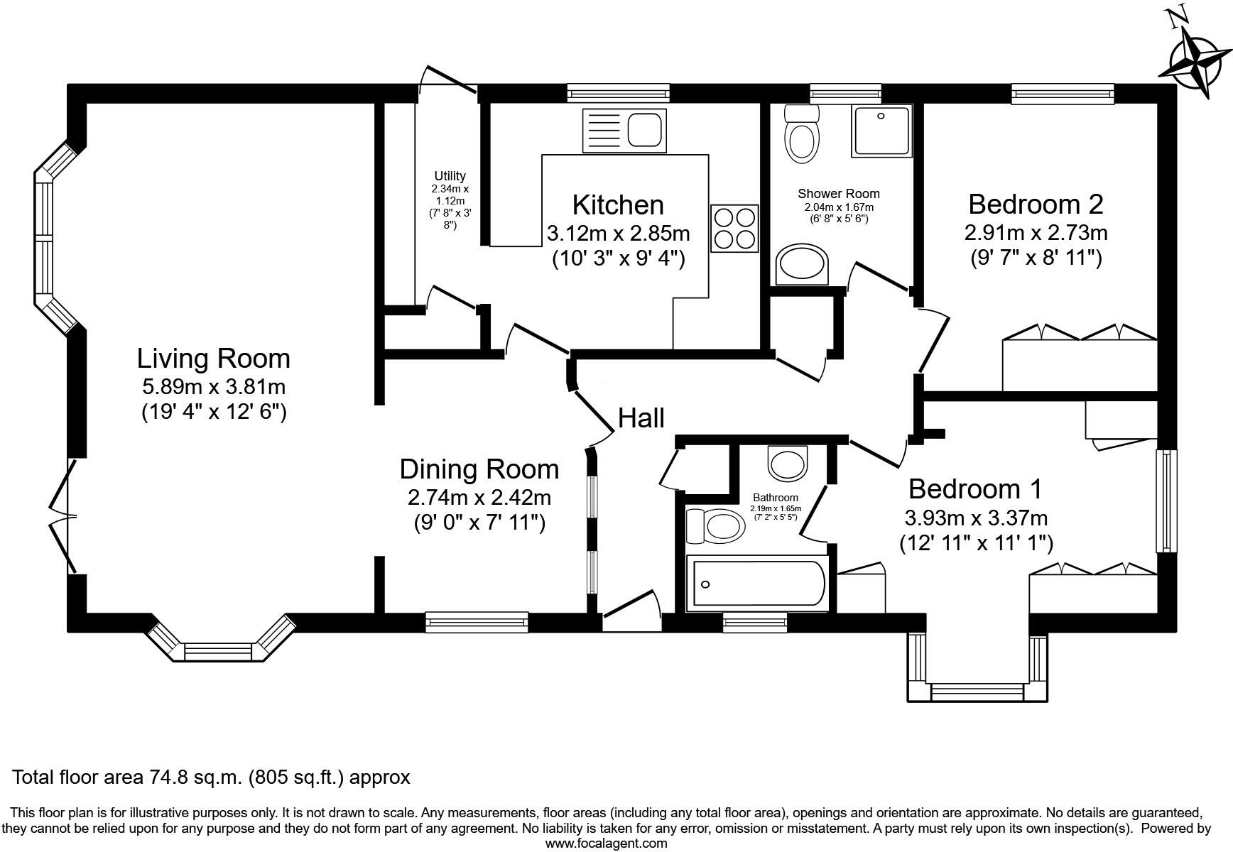 Canterbury, Kent, CT4 floorplan