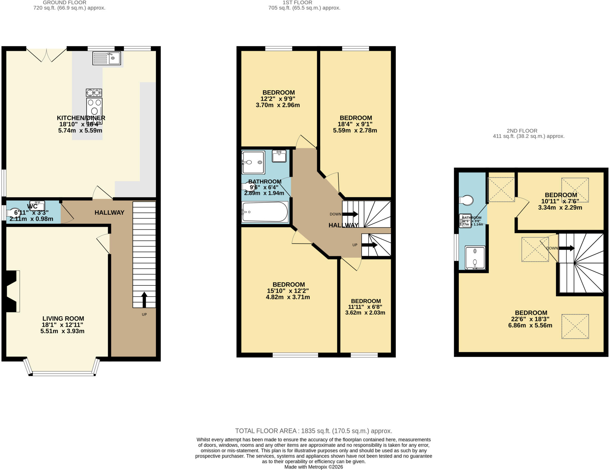 Talbot Road, Leeds, LS8 floorplan