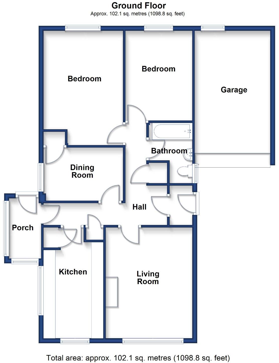 Barton Close, Helston floorplan