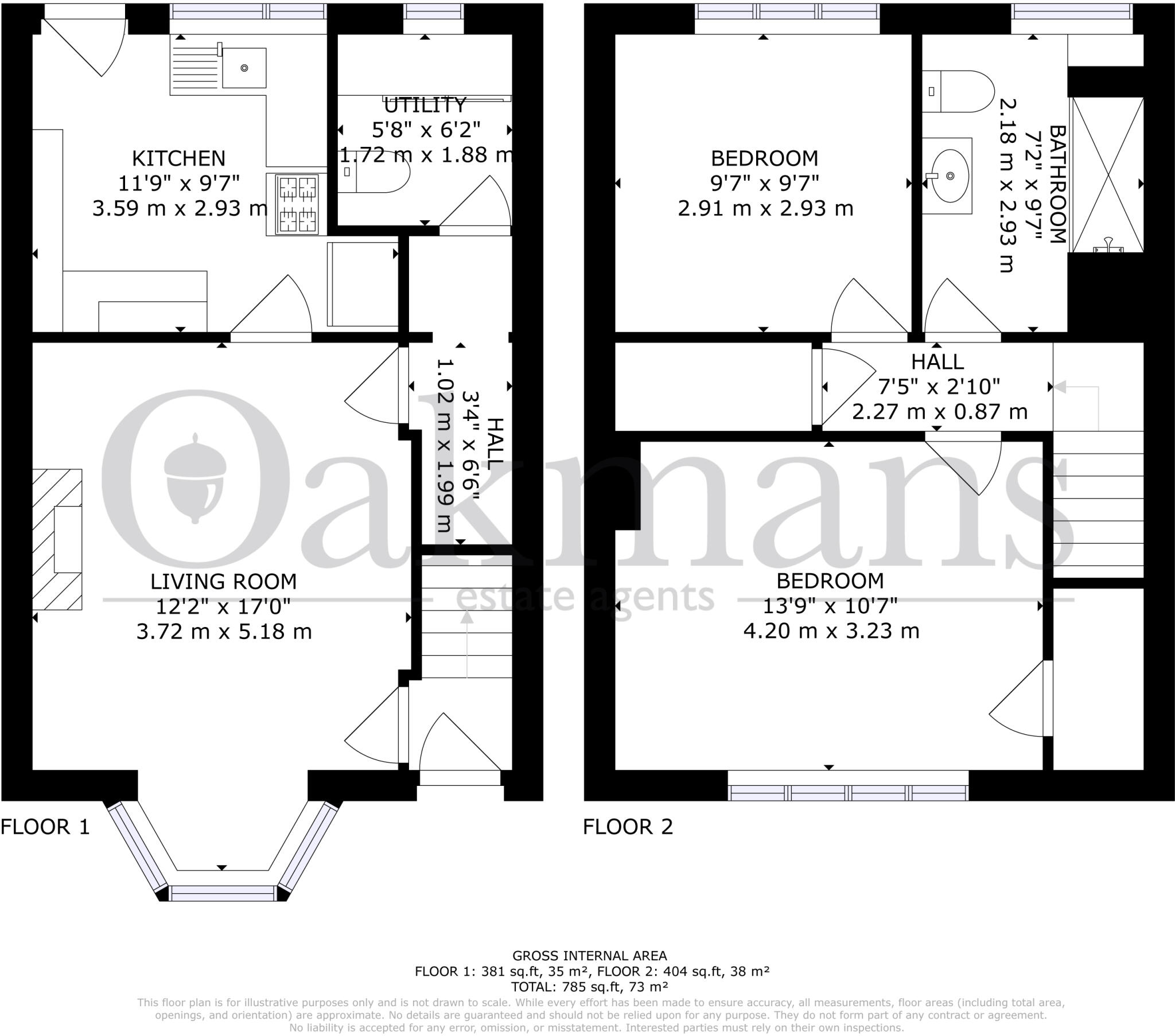 Greenoak Crescent, Birmingham, B30 floorplan
