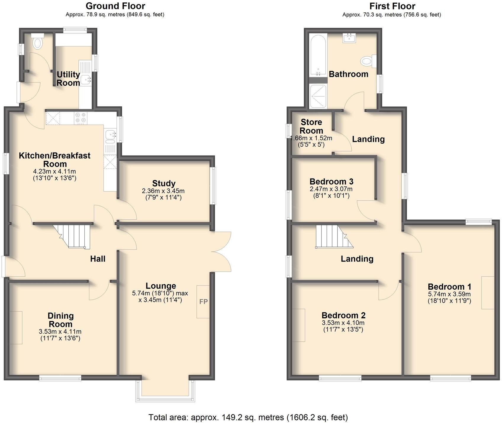 Dark Lane, Calow, S44 floorplan