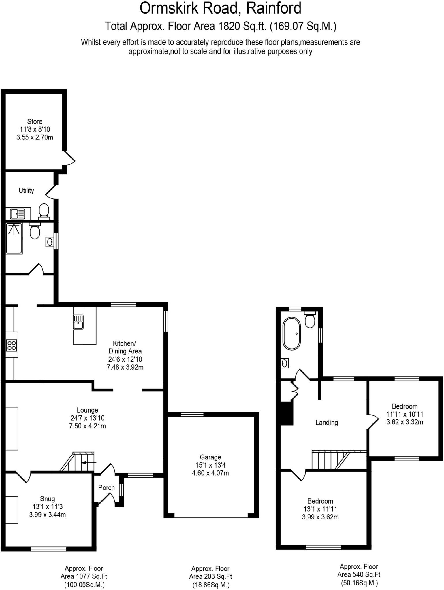 Ormskirk Road, Rainford, WA11 floorplan