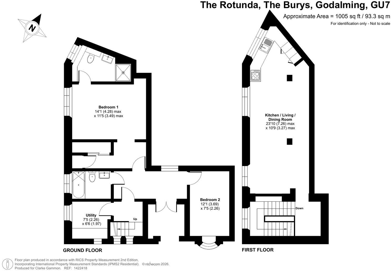The Burys, Godalming floorplan