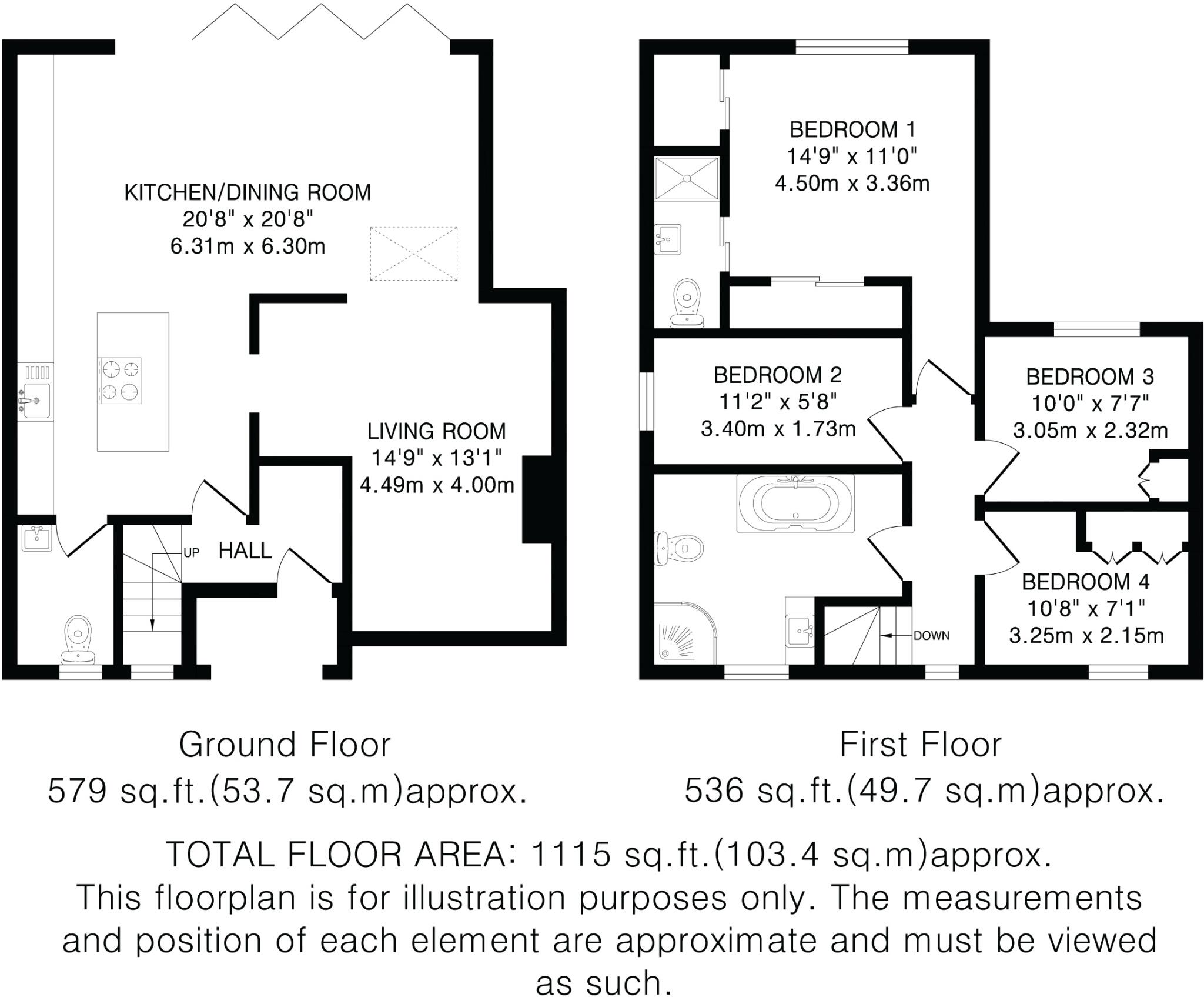Salisbury Road, Welwyn Garden City, Hertfordshire, AL7 floorplan