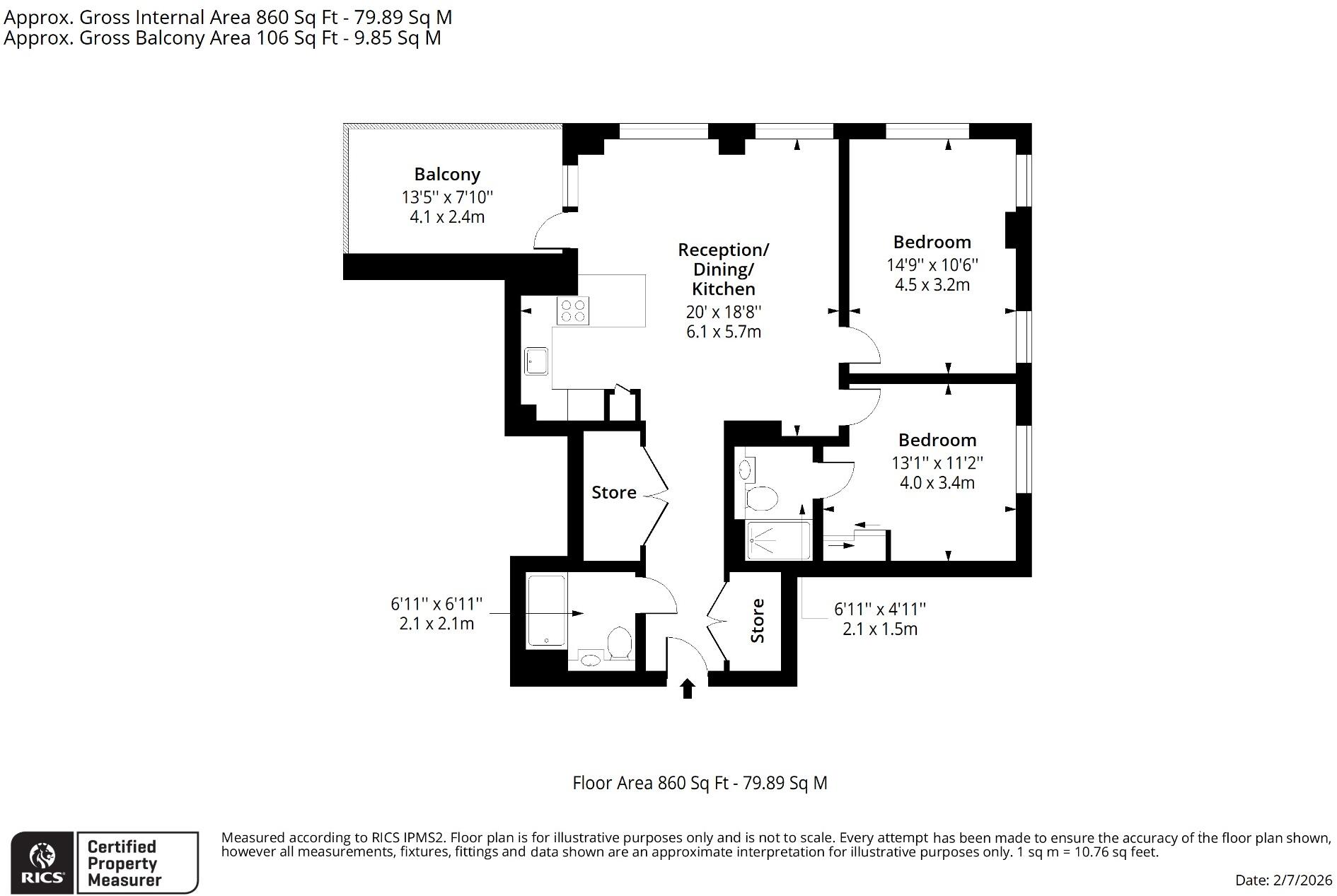 Canterbury Road, NW6 floorplan