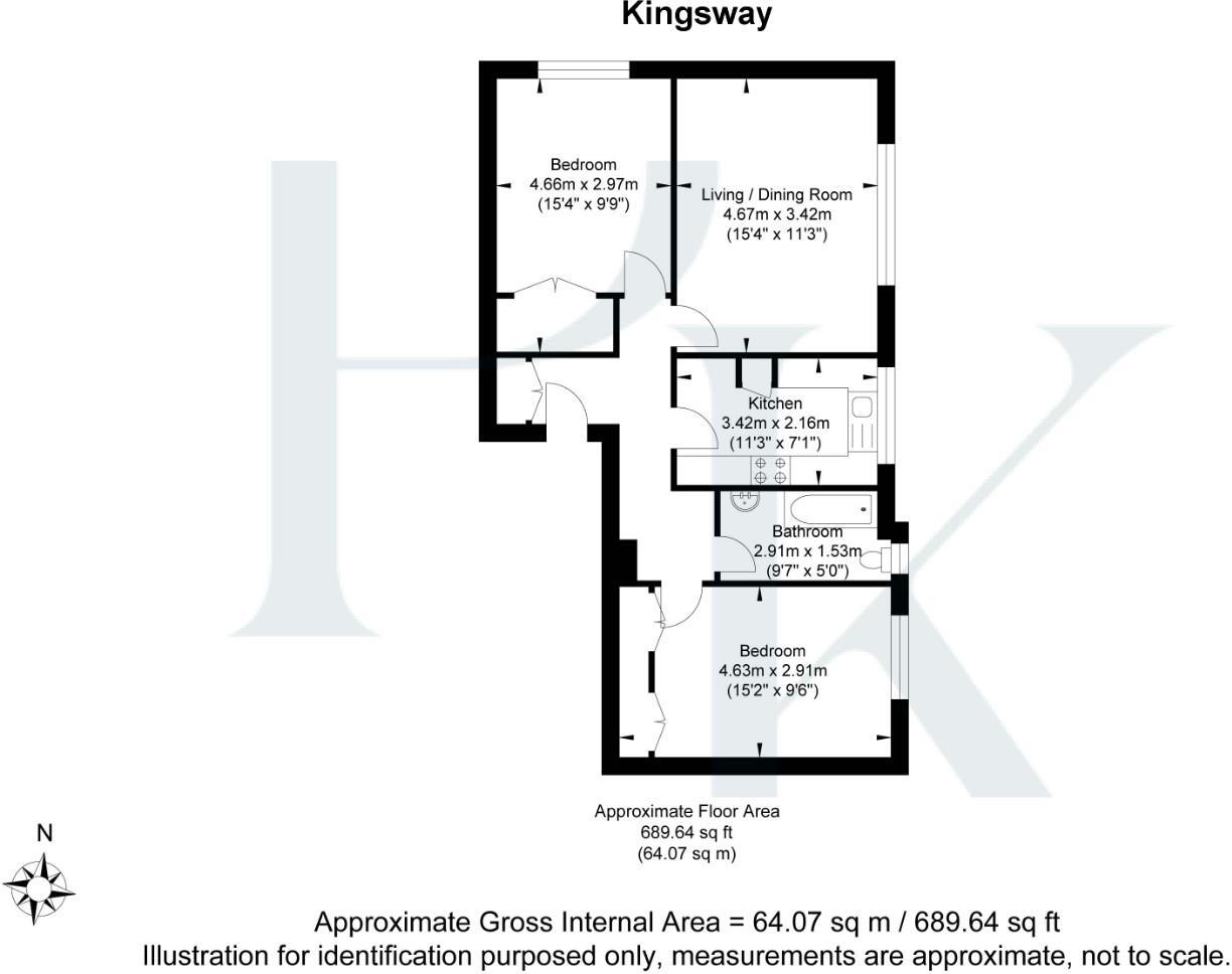 Langdale Court, Kingsway, Hove floorplan