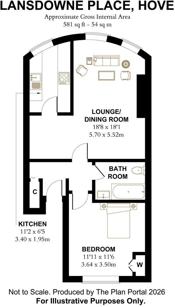 Lansdowne Place, Hove floorplan