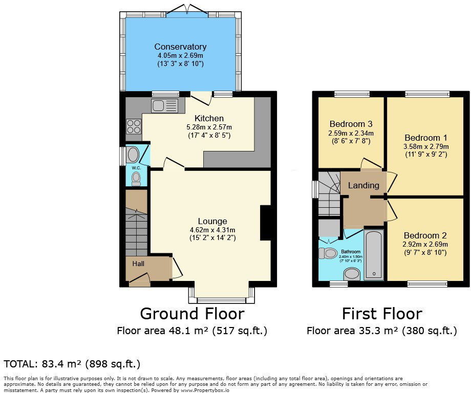 South Kinson Drive, Bournemouth, BH11 8AA floorplan