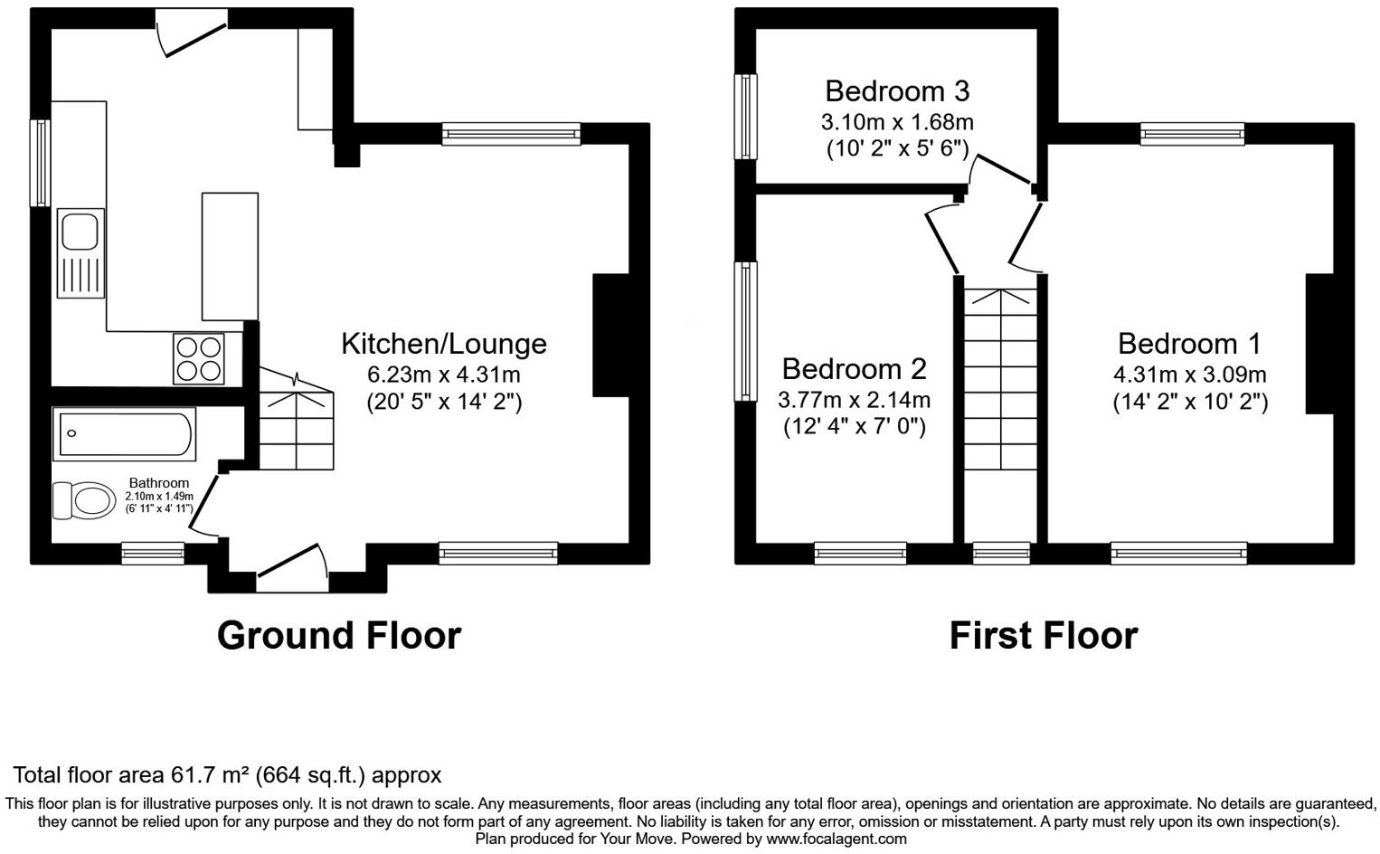 Hawthorn Road, Rochester, Kent, ME2 floorplan