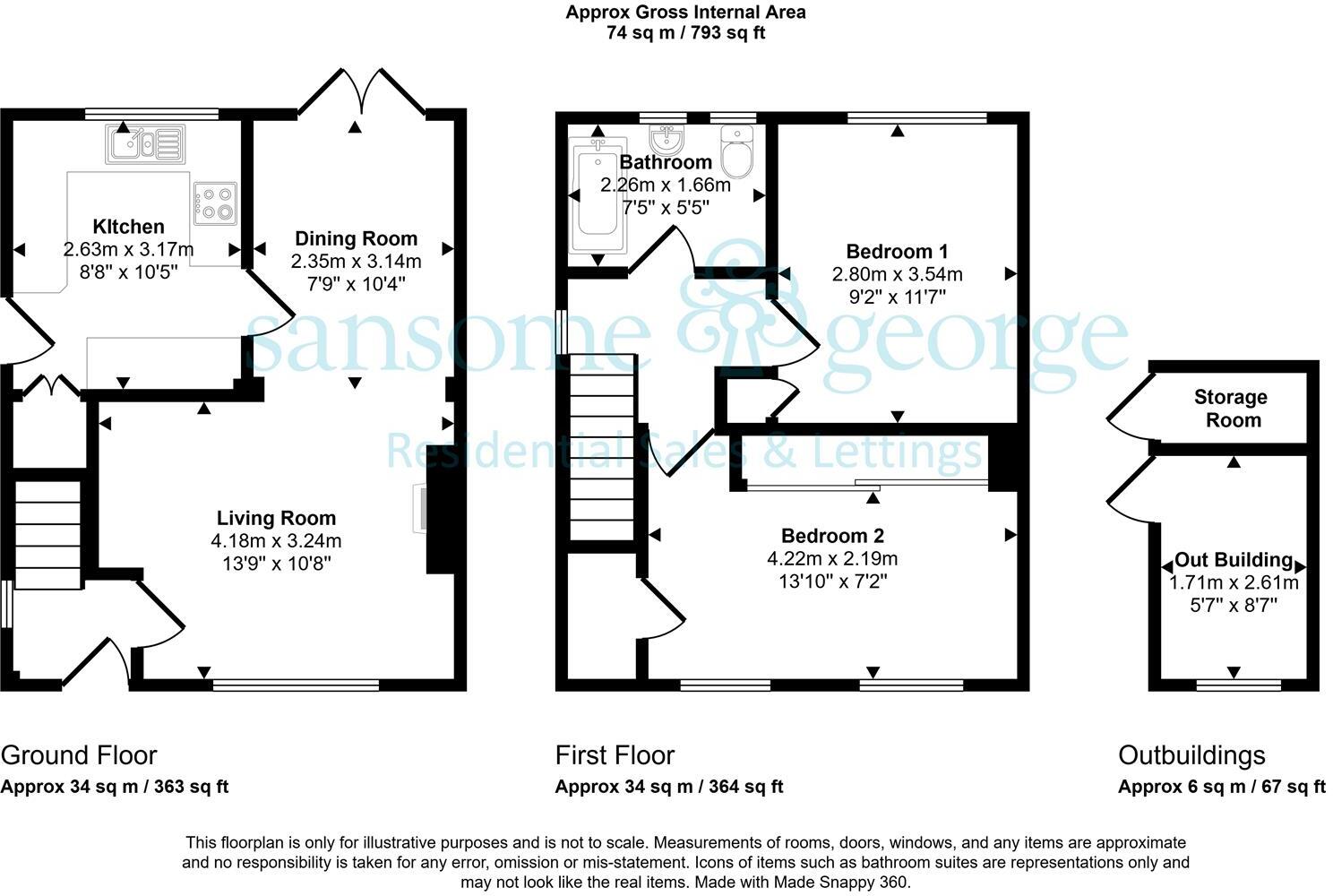 Portland Gardens, Tilehurst, Reading floorplan