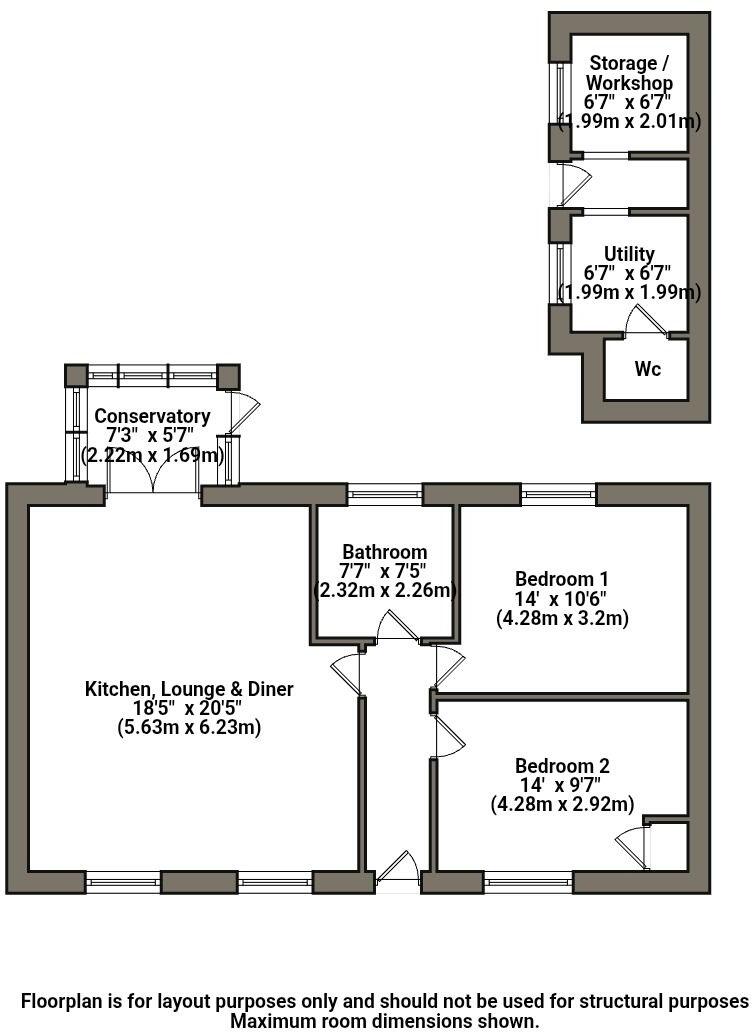 Lindum Grove, Chapel St. Leonards, Skegness, PE24 5TF floorplan