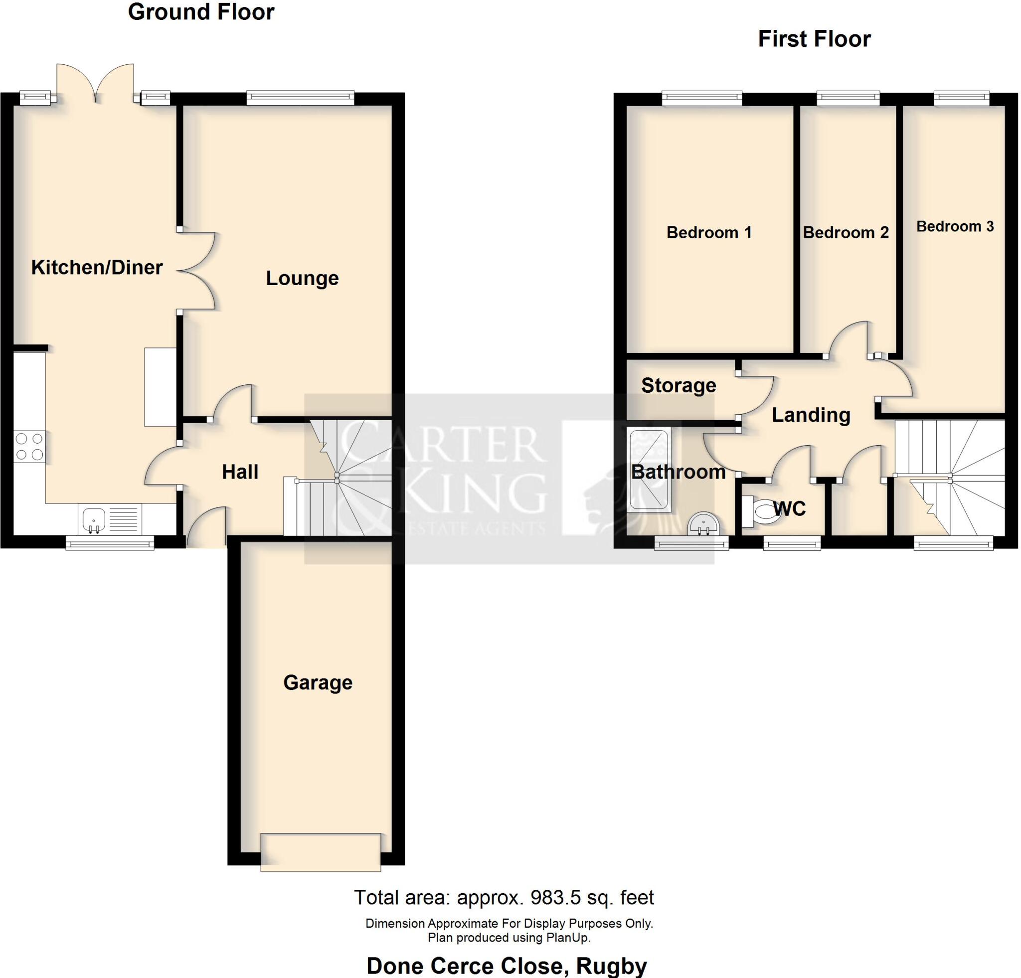 Done Cerce Close, Dunchurch floorplan