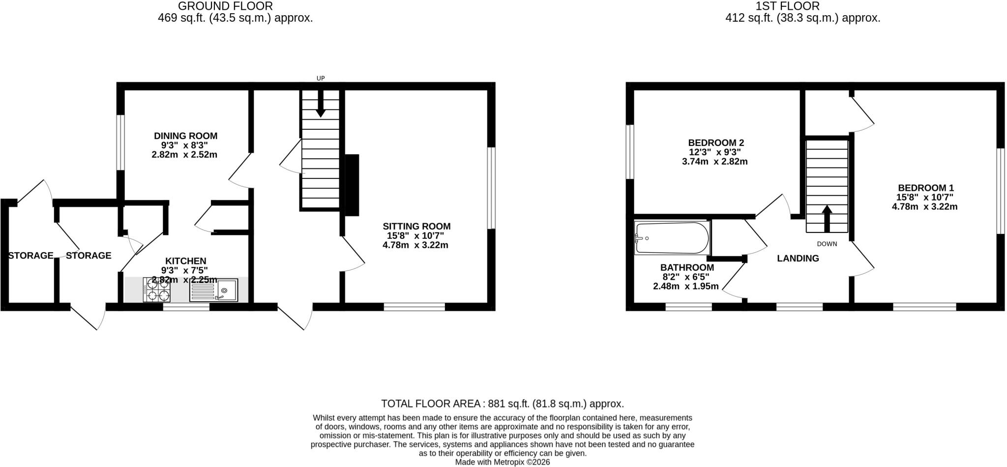 Aldworth Close, Reading, RG30 floorplan