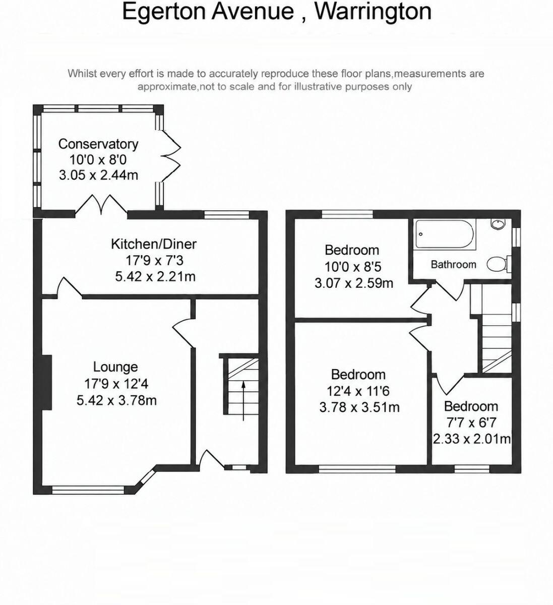 Egerton Avenue, Warrington floorplan
