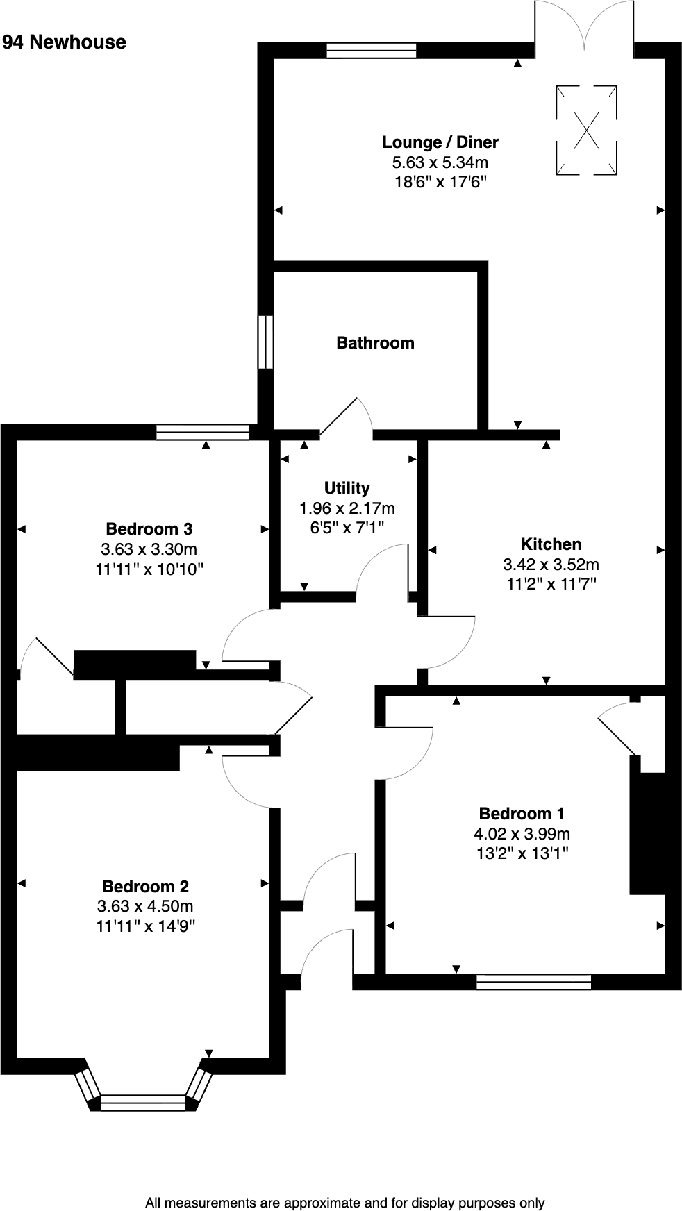 94, Newhouse Road, Grangemouth, FK3 8NJ floorplan