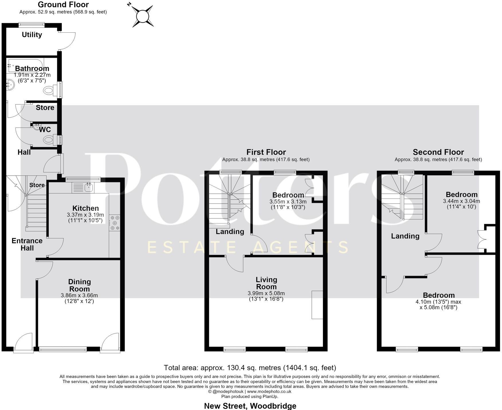 10, New Street, Woodbridge, IP12 floorplan