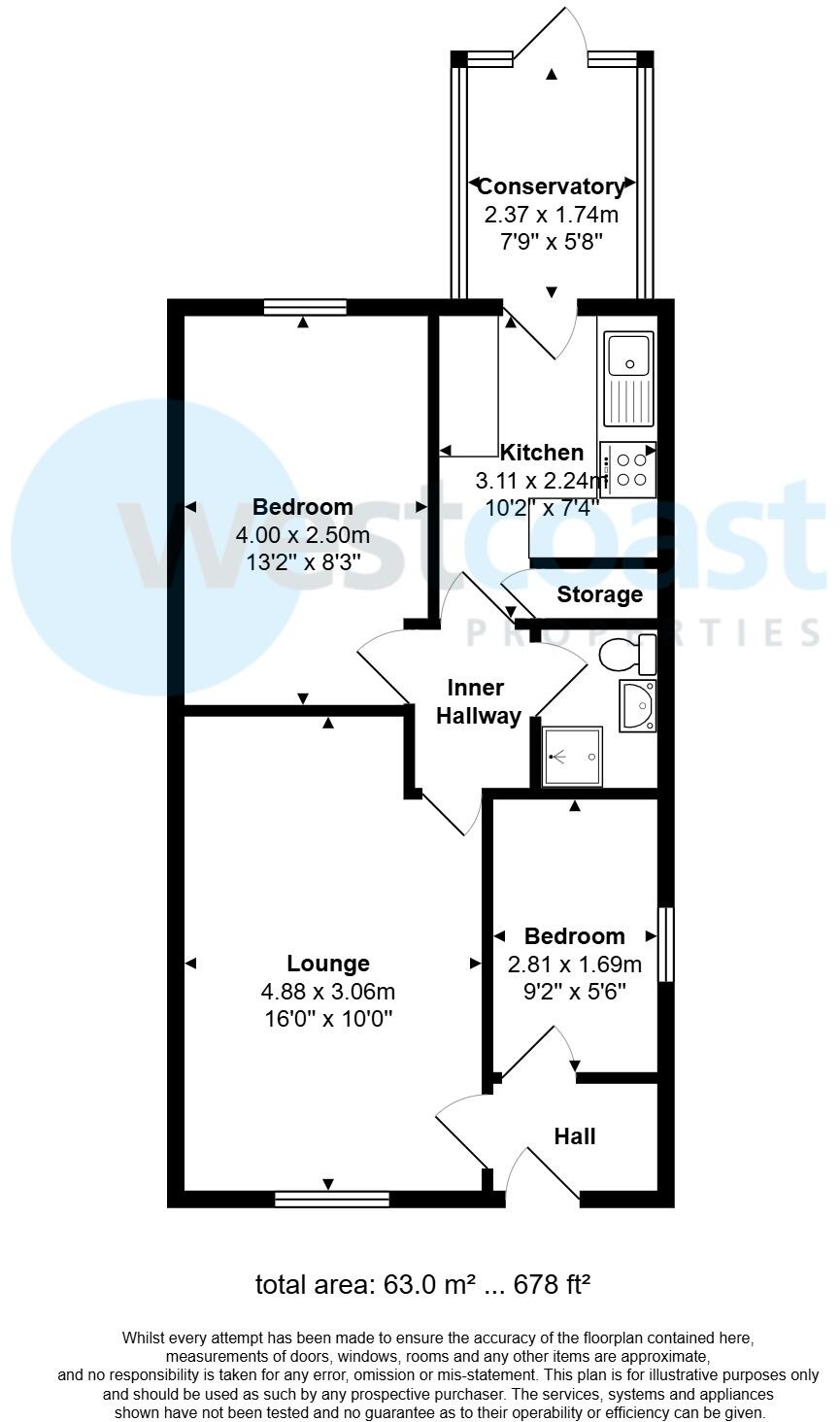 Canterbury Close, Weston-super-Mare, Somerset, BS22 floorplan