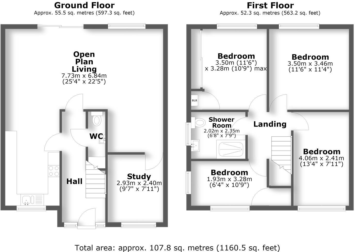 Calver Crescent, Sapcote. floorplan