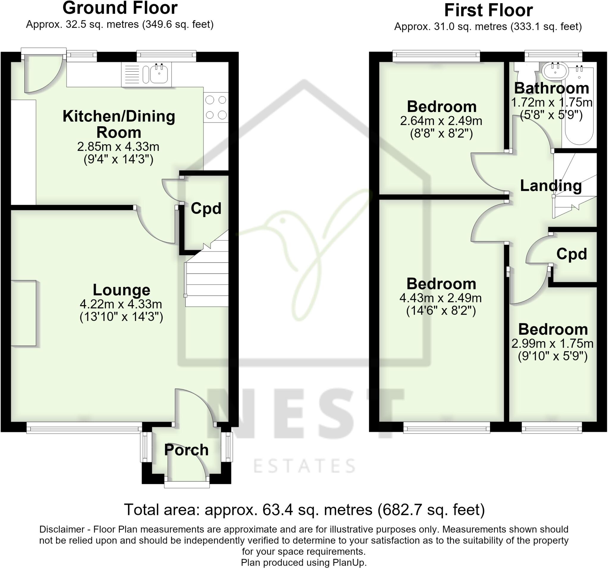 Blackthorn Close, Shawclough, Rochdale floorplan