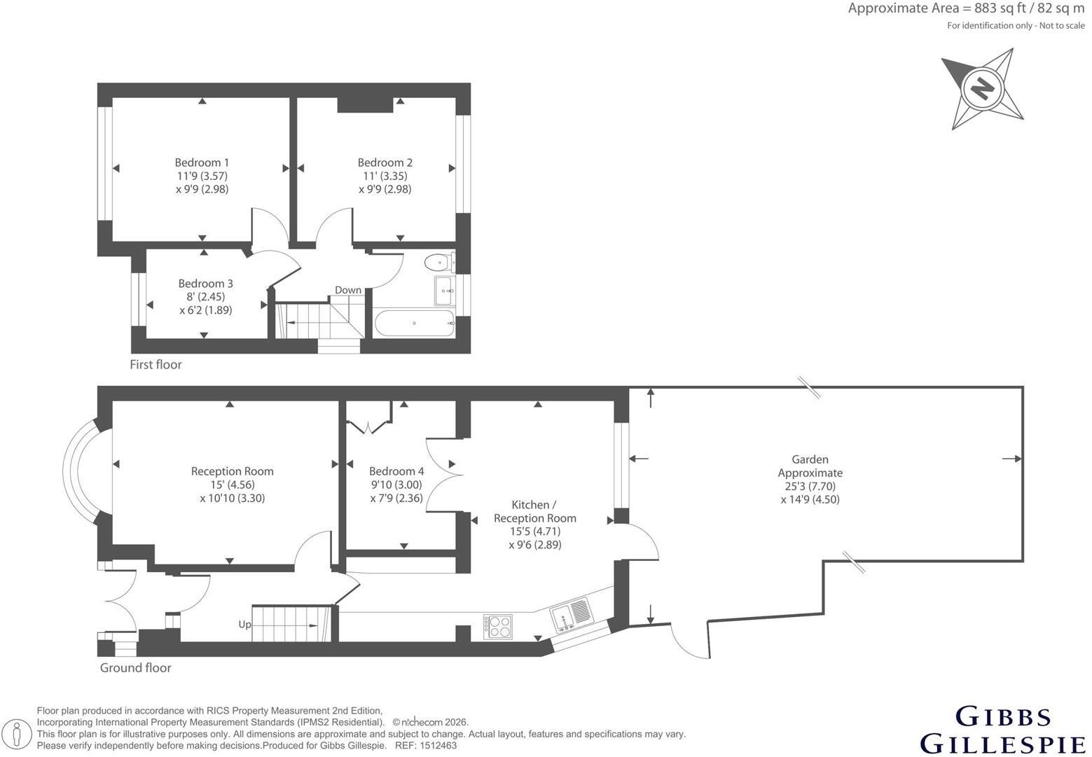 Leven Way, Hayes floorplan