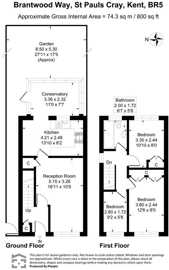 Brantwood Way, Orpington, Kent, BR5 floorplan