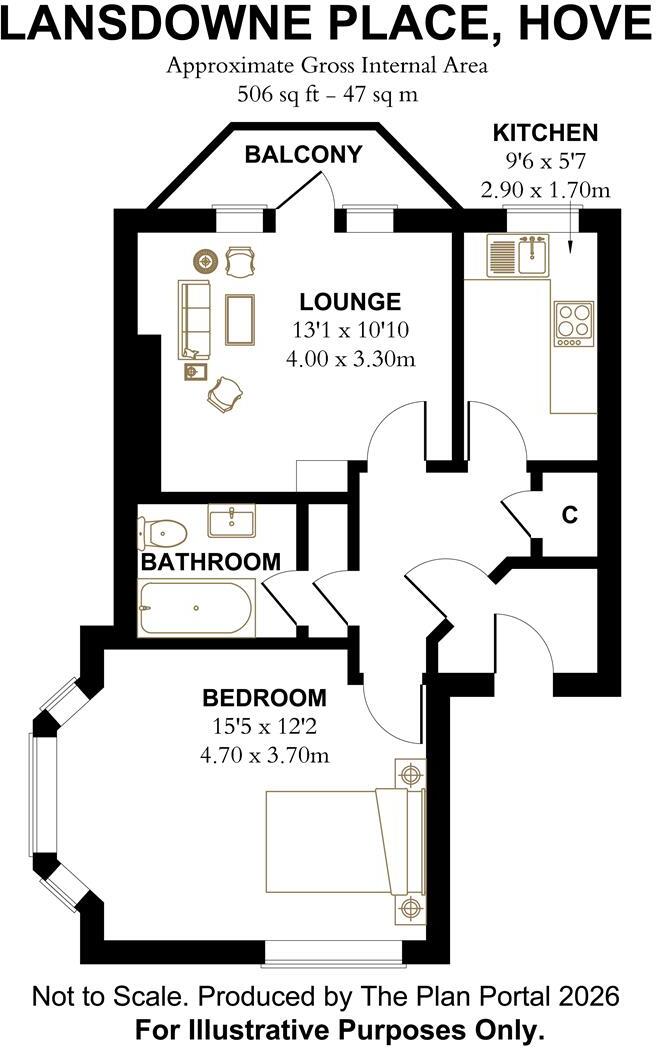Lansdowne Place, Hove floorplan