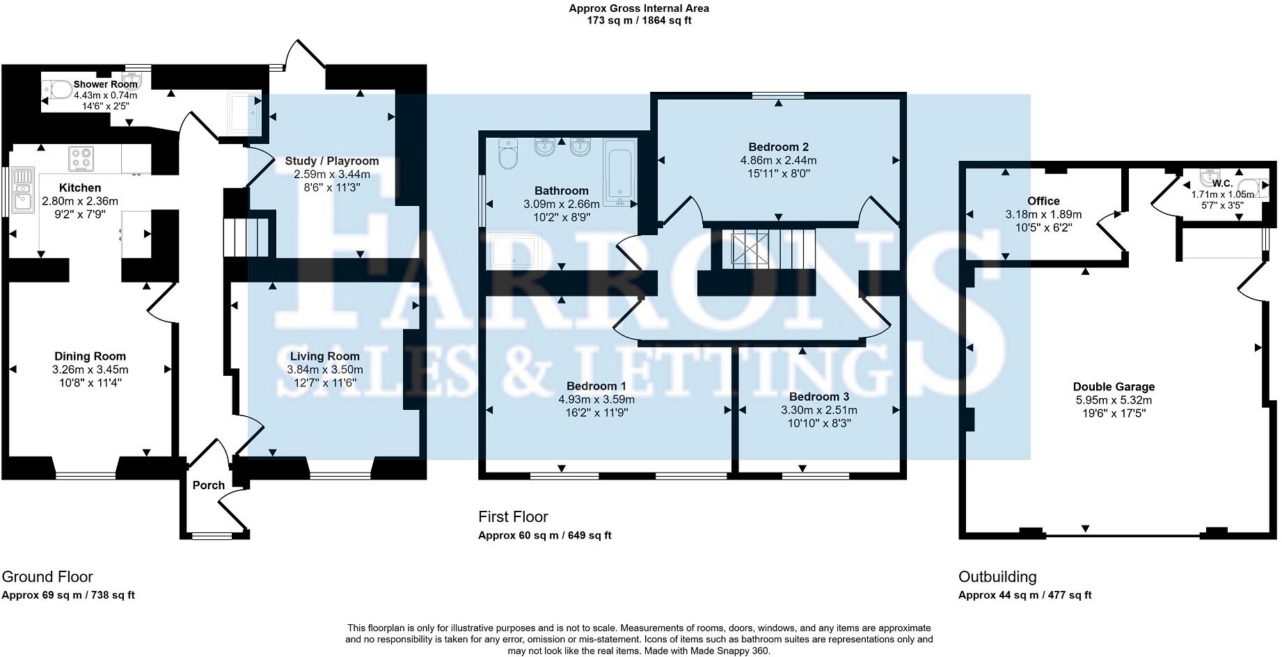 Sandford Road, Winscombe, North Somerset. BS25 1JA floorplan