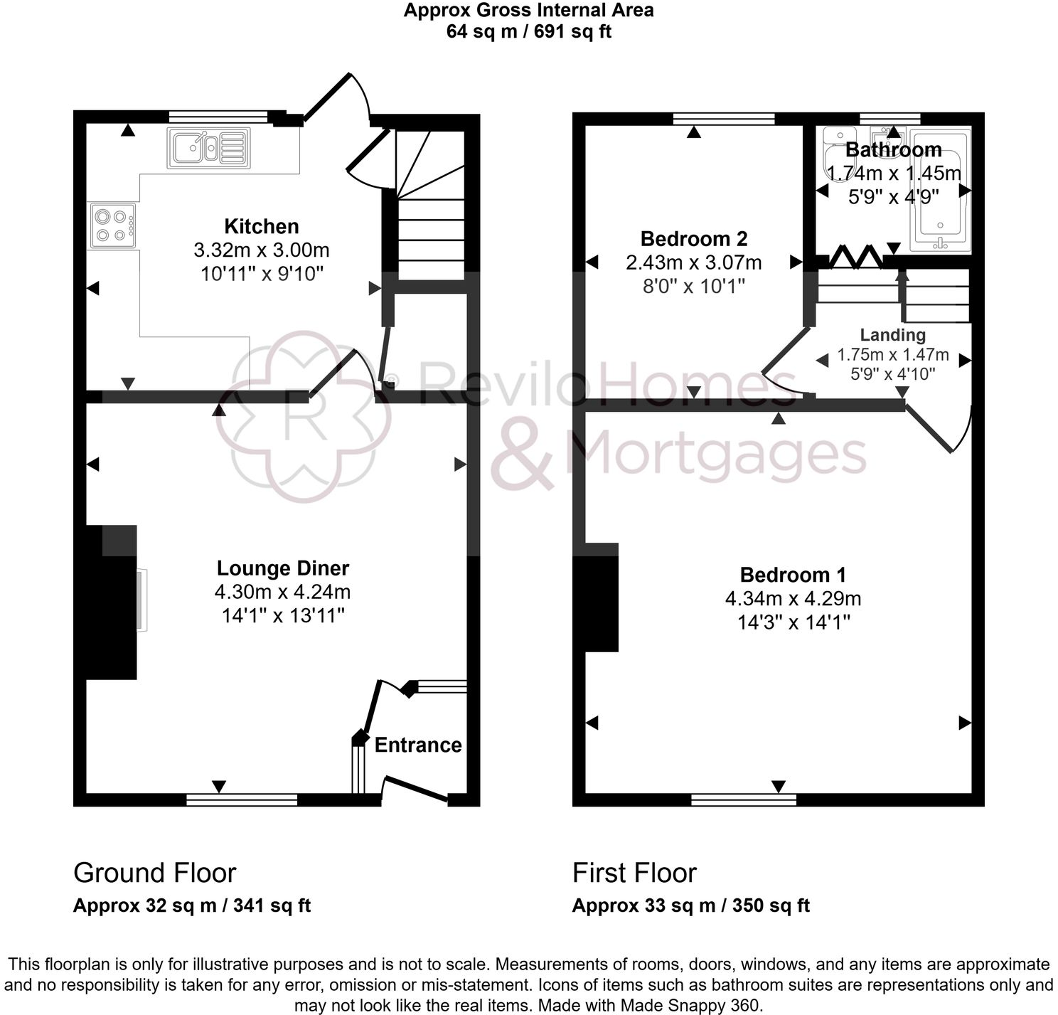 Chaucer Street, Rochdale, OL11 floorplan