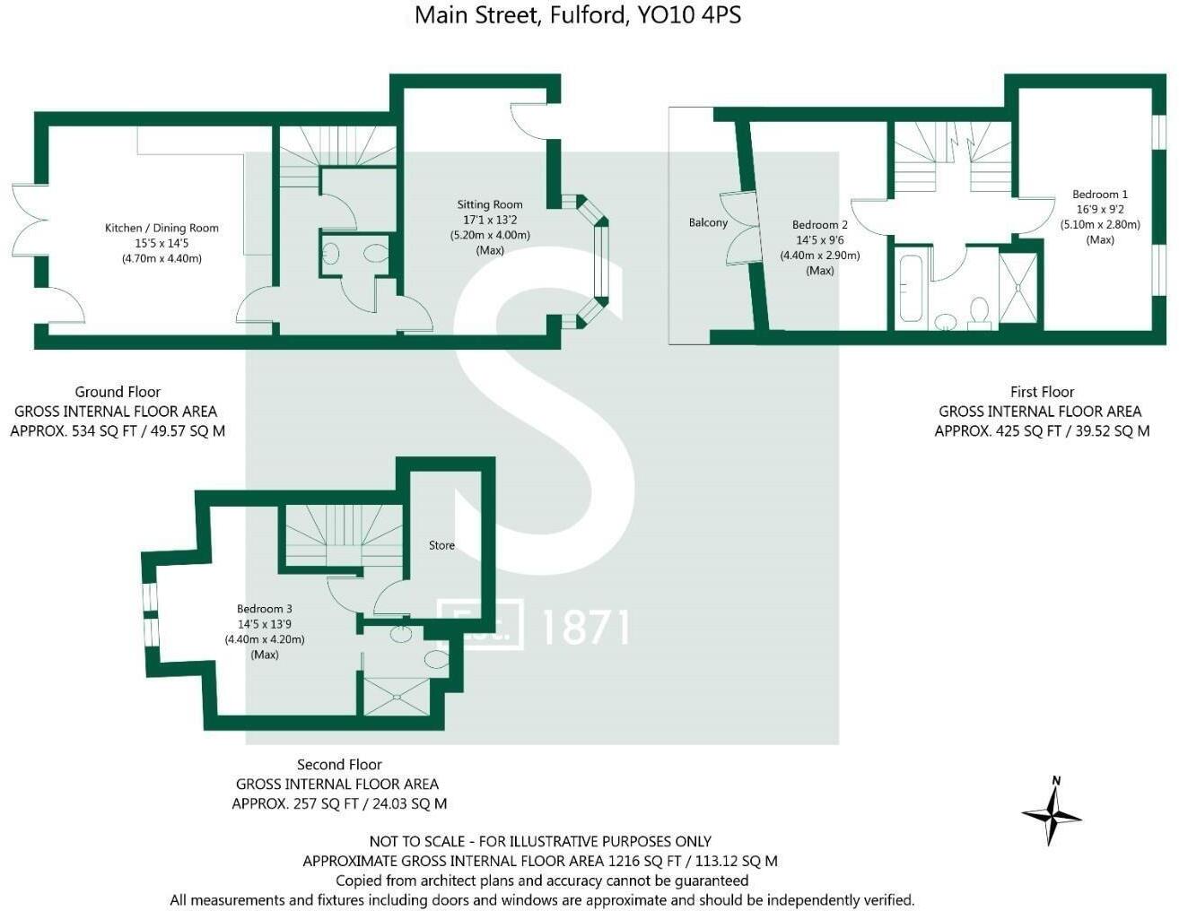 100a, Main Street, Brittons Yard, Fulford, York floorplan