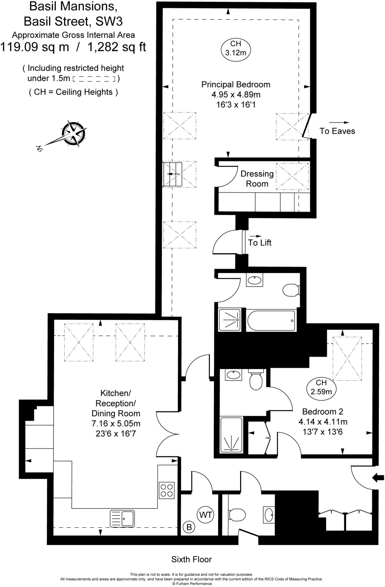Basil Mansions, Basil Street, Knightsbridge, London, SW3 floorplan