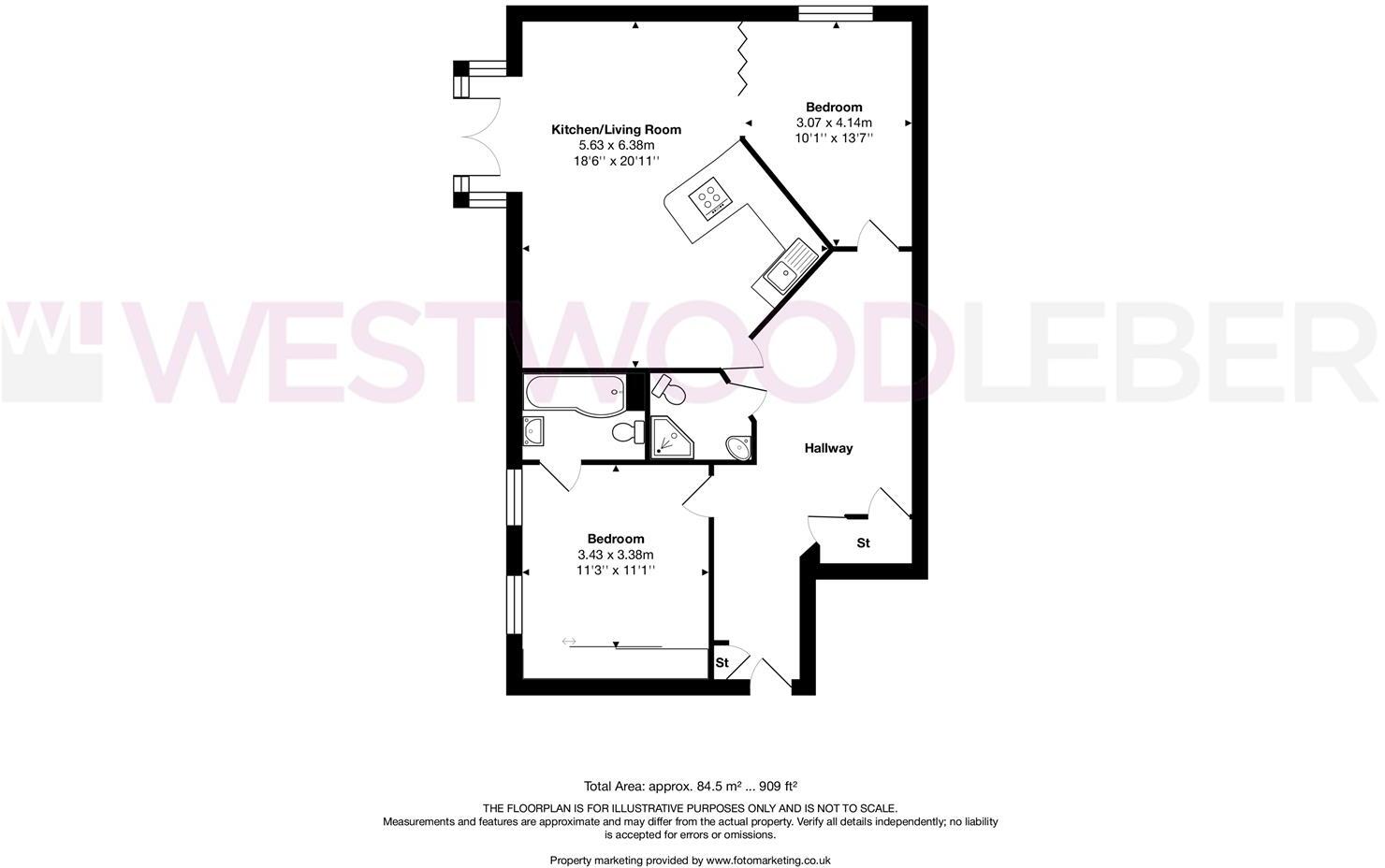 Loxley Court, Ware - Direct River Views floorplan
