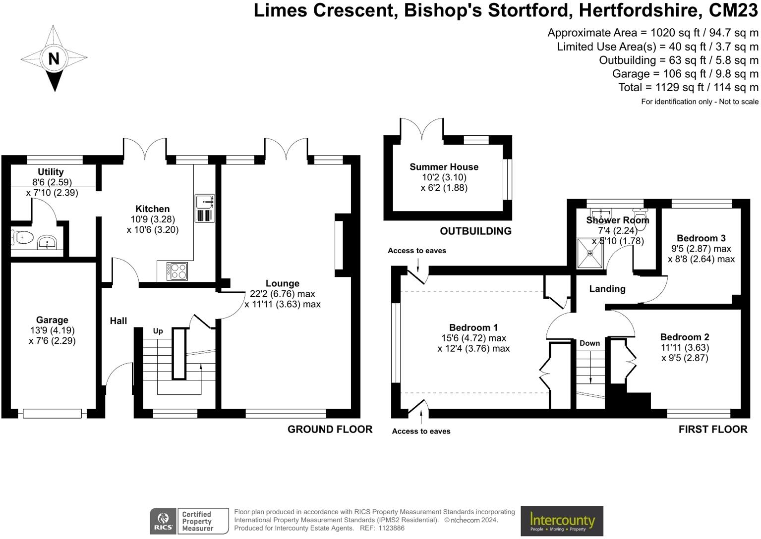 Limes Crescent, Bishop's Stortford, Hertfordshire, CM23 floorplan