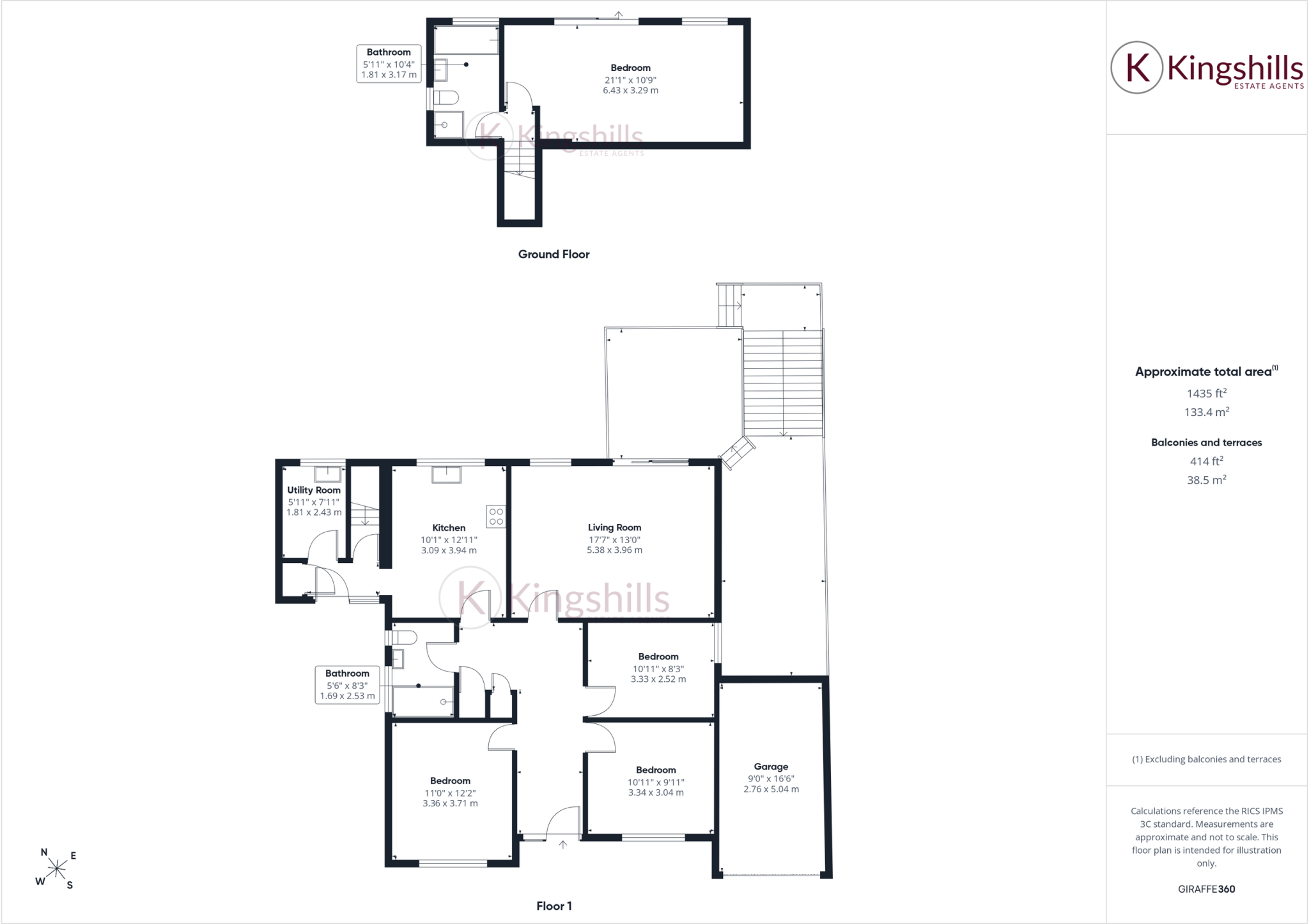 Keats Close, High Wycombe, Buckinghamshire, HP11 2UJ floorplan