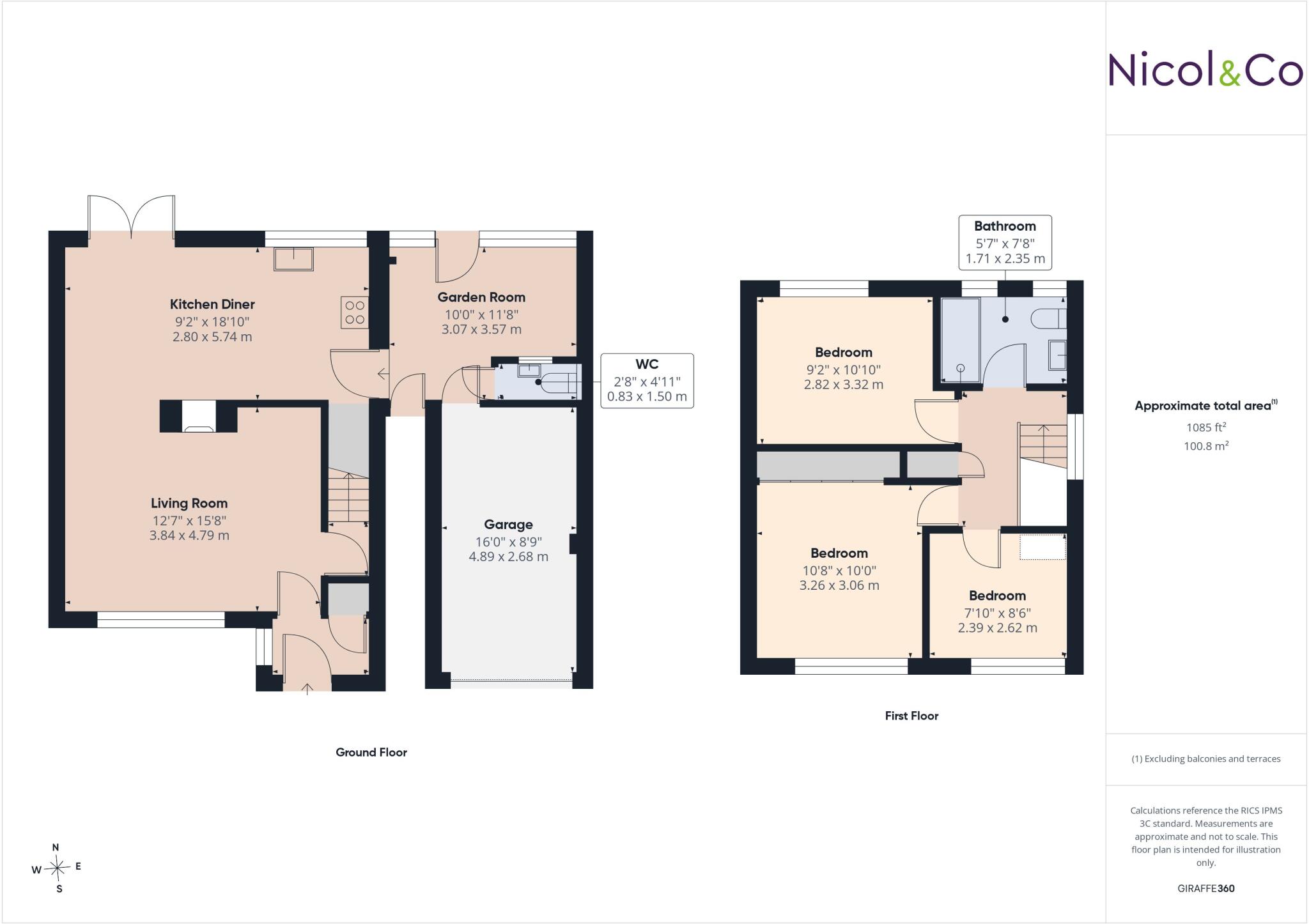 Sandys Road, Ombersley, Droitwich Spa, Worcestershire, WR9 floorplan