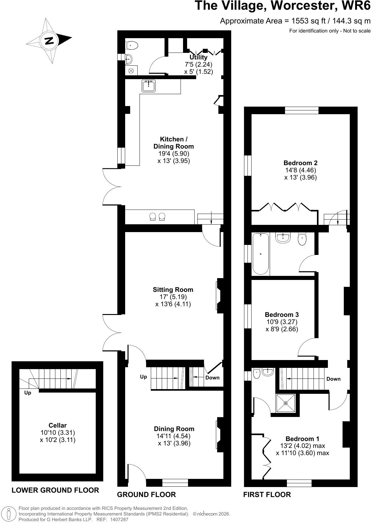 37 The Village, Abberley floorplan