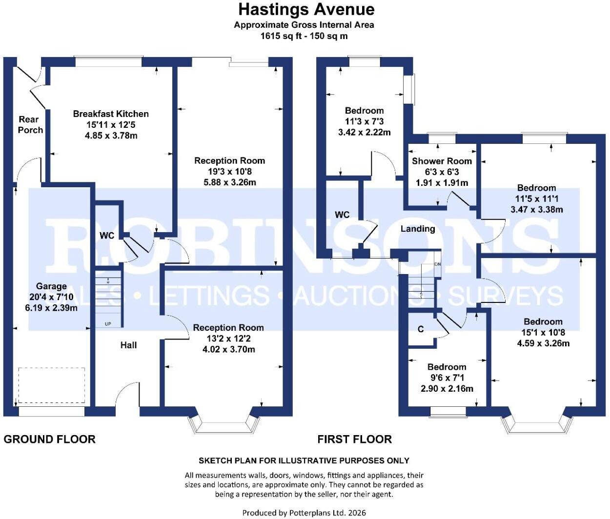 Hastings Avenue, Merryoaks, Durham floorplan